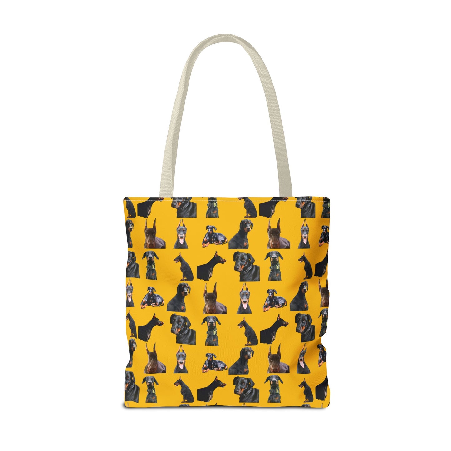 Edition 6 Doberman Model Pattern Yellow Tote Bag