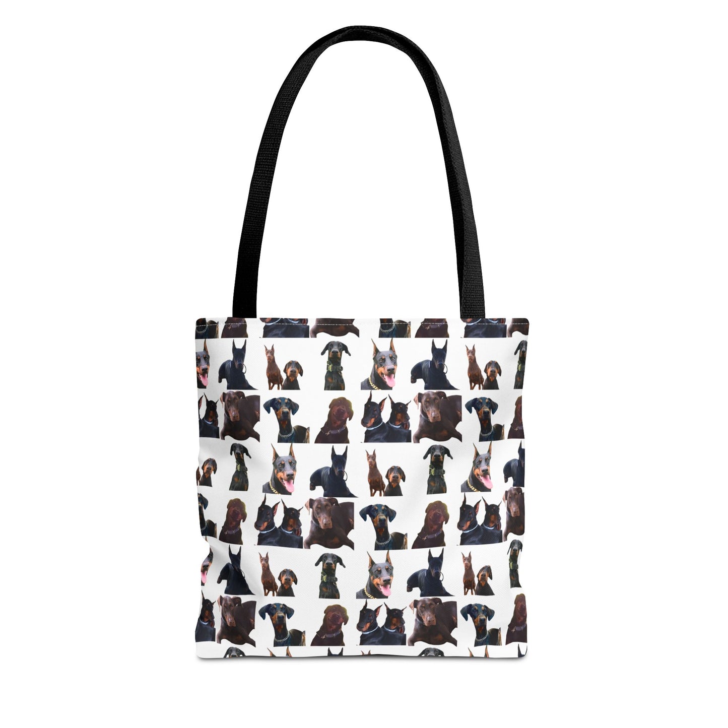 Edition 5 Doberman Model Pattern White Tote Bag