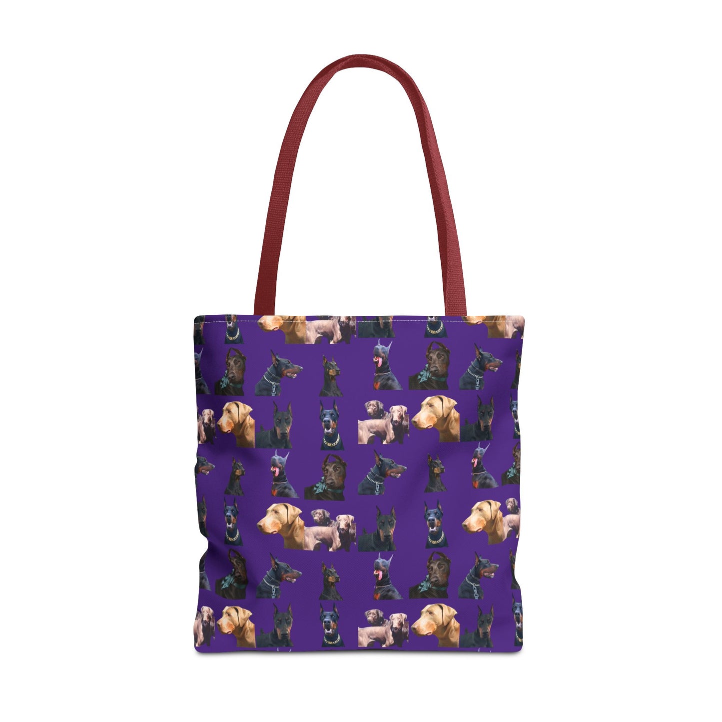 Edition 8 Doberman Model Pattern Purple Tote Bag
