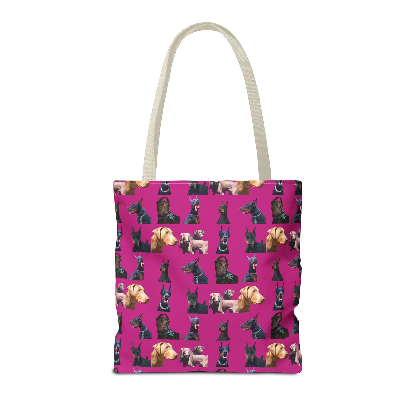 Edition 8 Doberman Model Pattern Pink Tote Bag