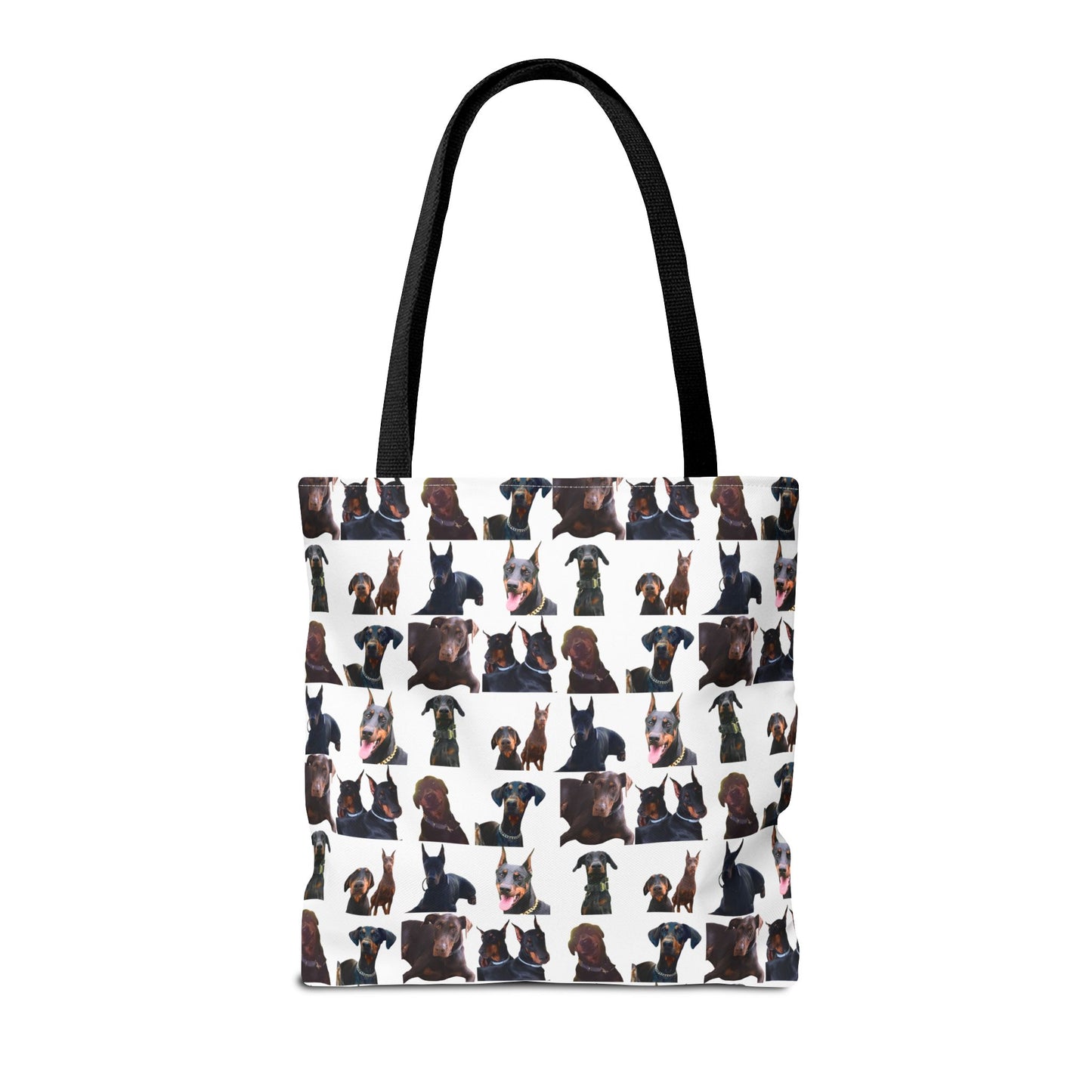 Edition 5 Doberman Model Pattern White Tote Bag