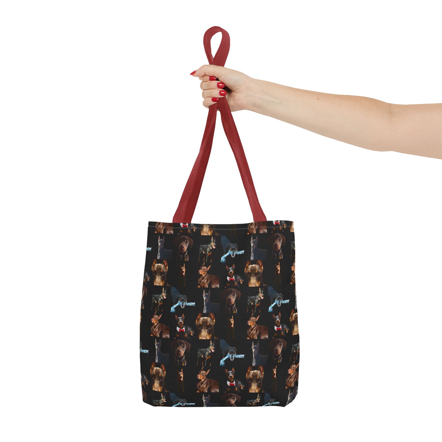 Edition 1 Doberman Model Pattern Black Tote Bag