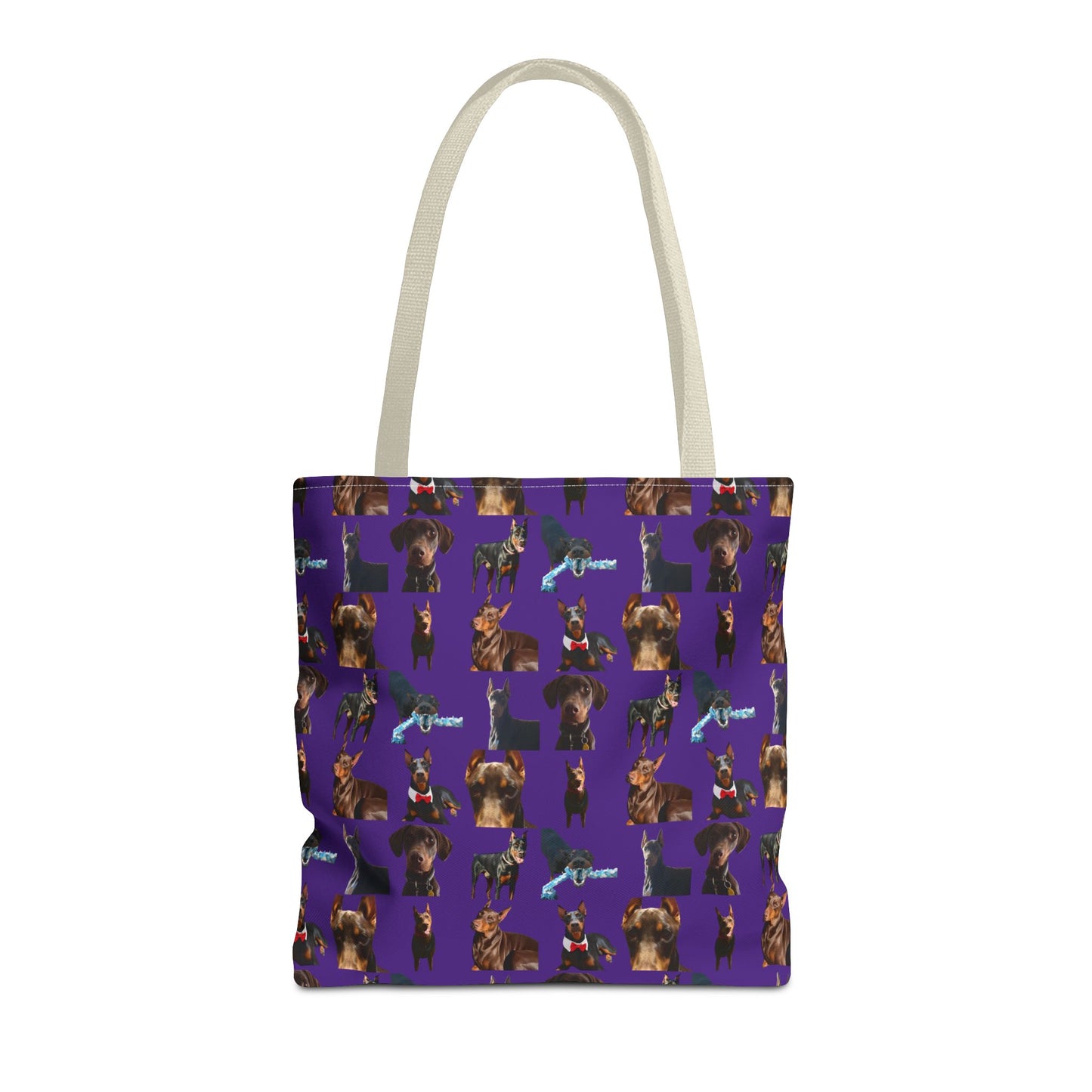 Edition 1 Doberman Model Pattern Purple Tote Bag