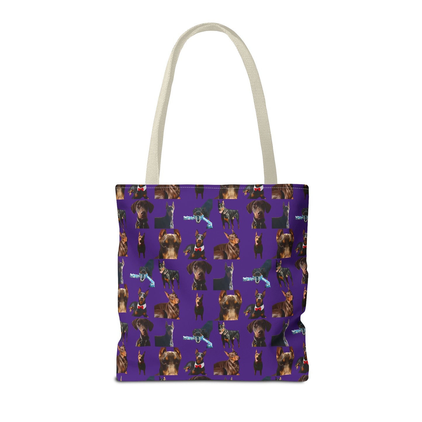 Edition 1 Doberman Model Pattern Purple Tote Bag