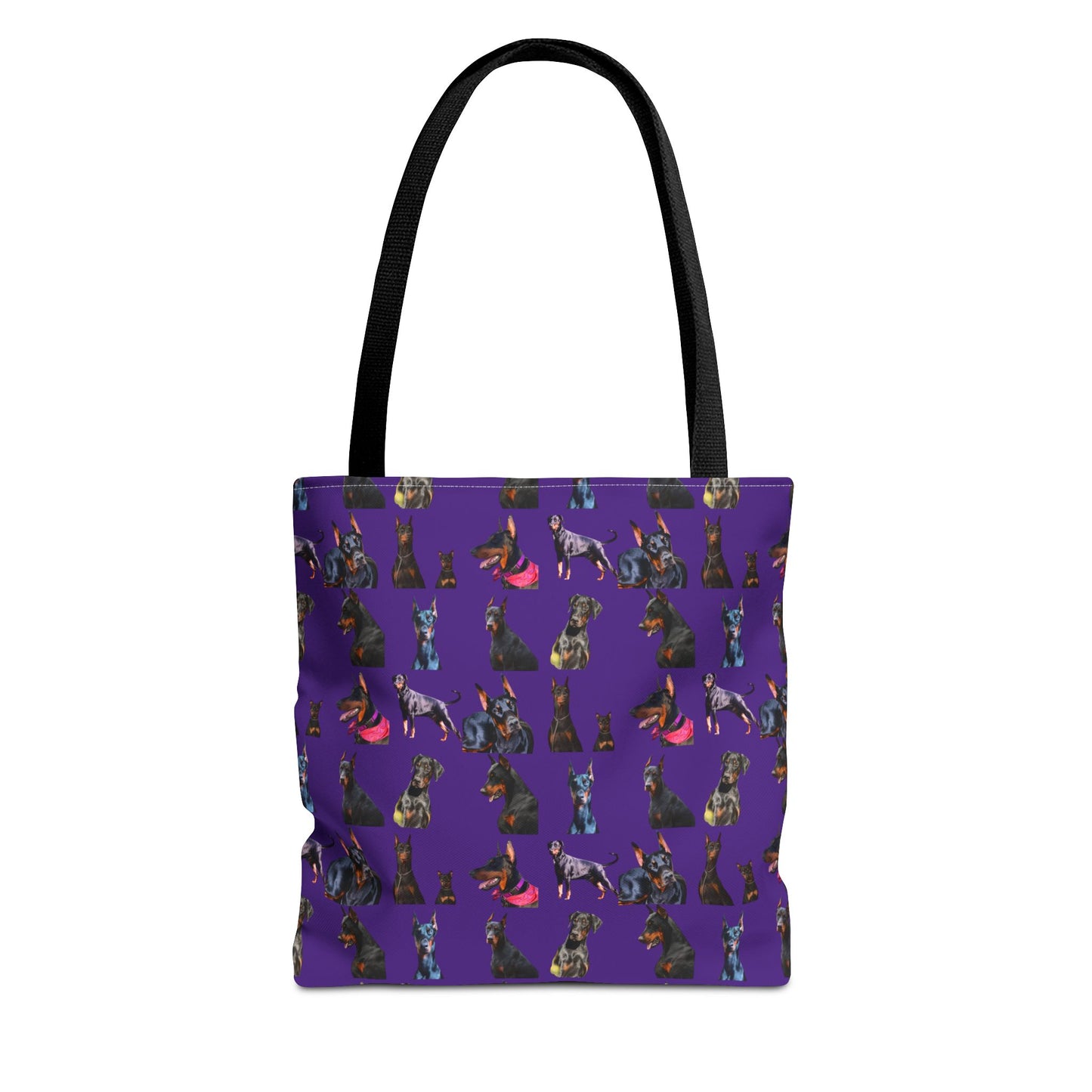 Edition 7 Doberman Model Pattern Purple Tote Bag