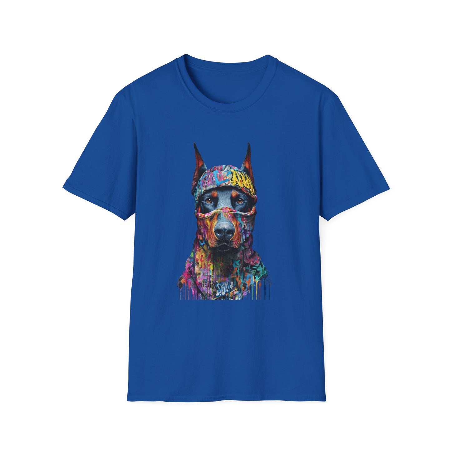 Doberman 5 Portrait T‑Shirt