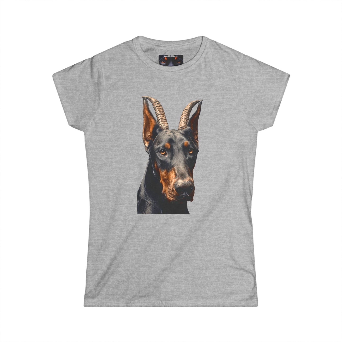 Doberman Goat 2 Women's Softstyle Tee