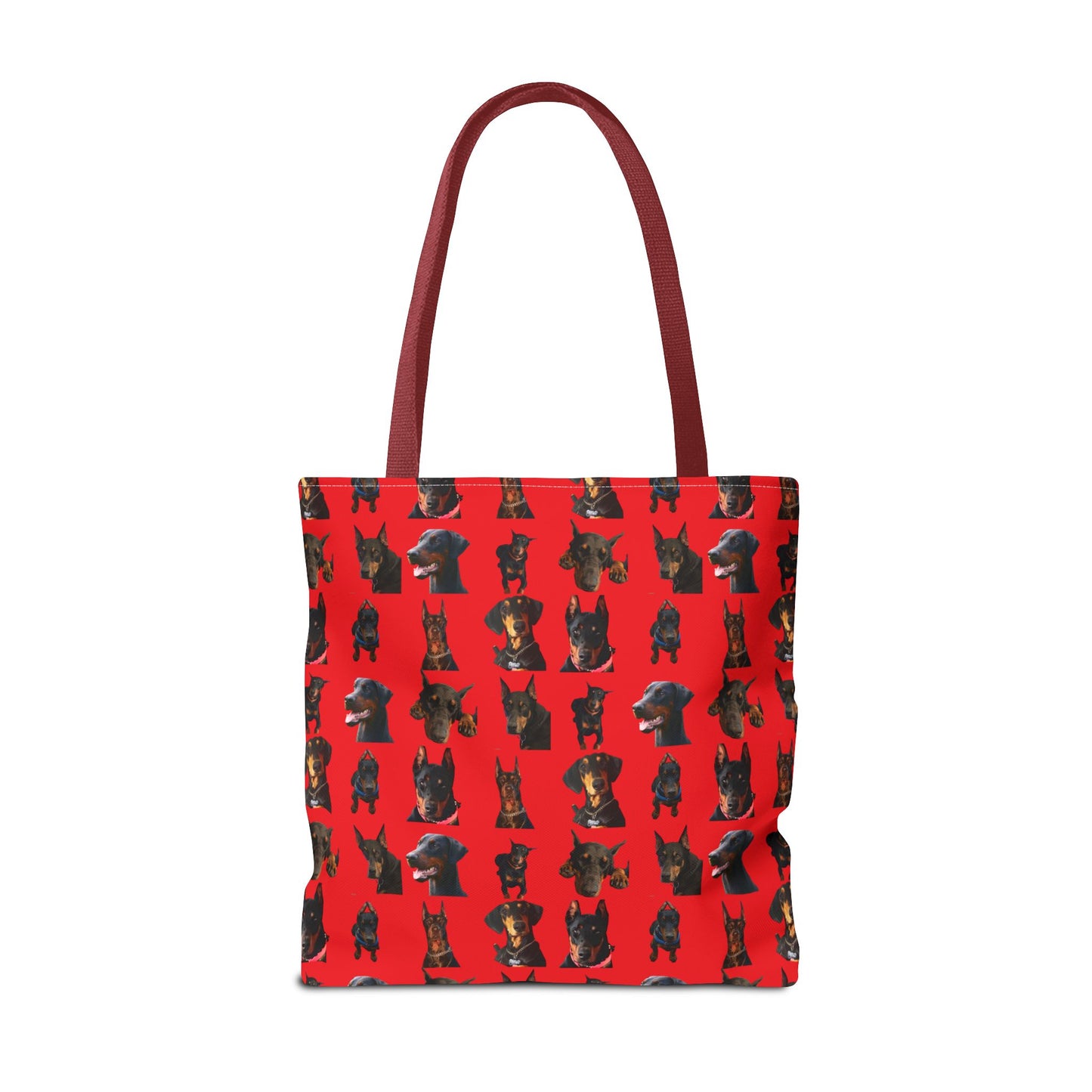Edition 2 Doberman Model Pattern Red Tote Bag