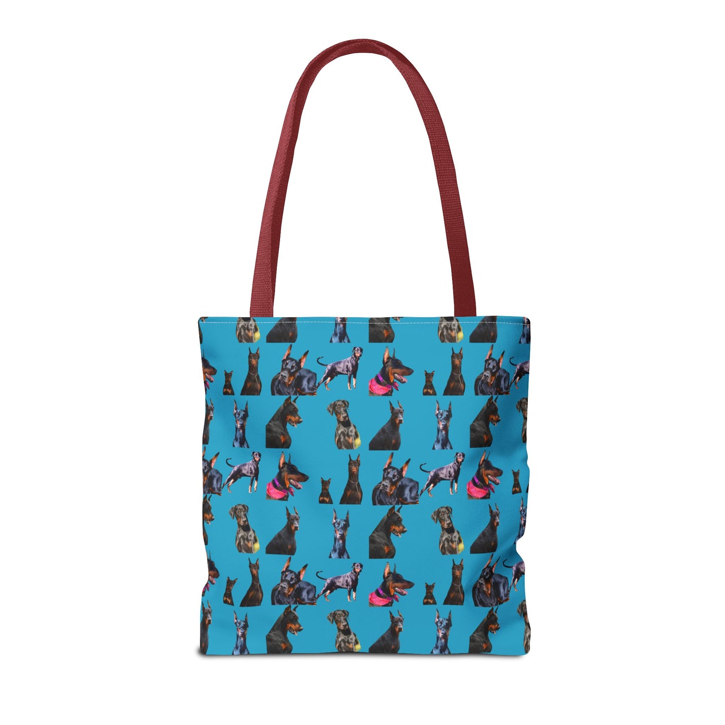 Edition 7 Doberman Model Pattern Turquoise Tote Bag