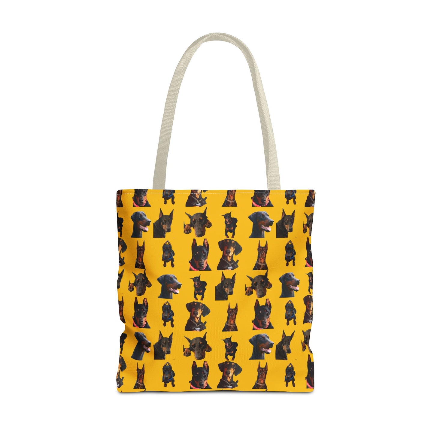 Edition 2 Doberman Model Pattern Yellow Tote Bag