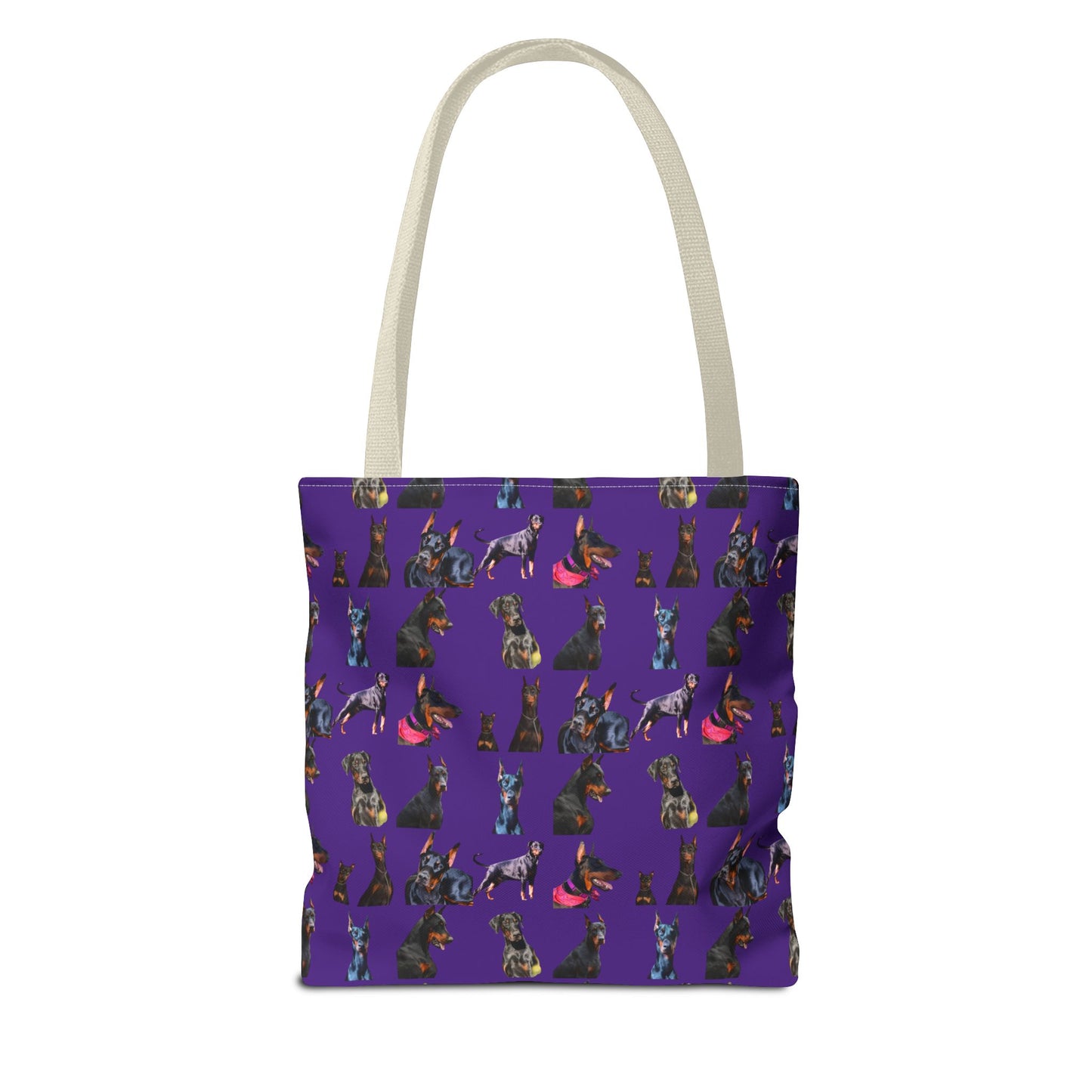 Edition 7 Doberman Model Pattern Purple Tote Bag