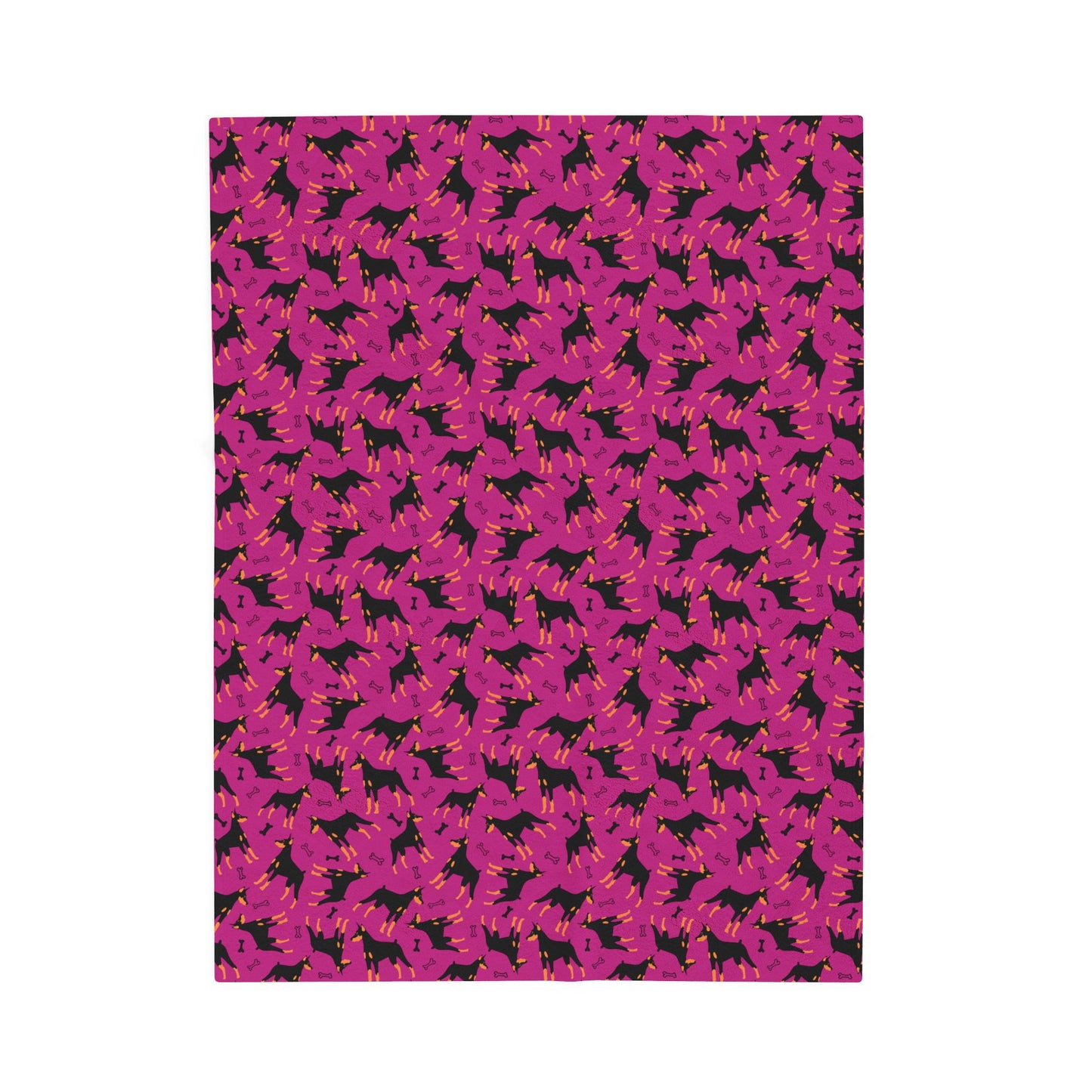 Pink AOP Velveteen Plush Blanket