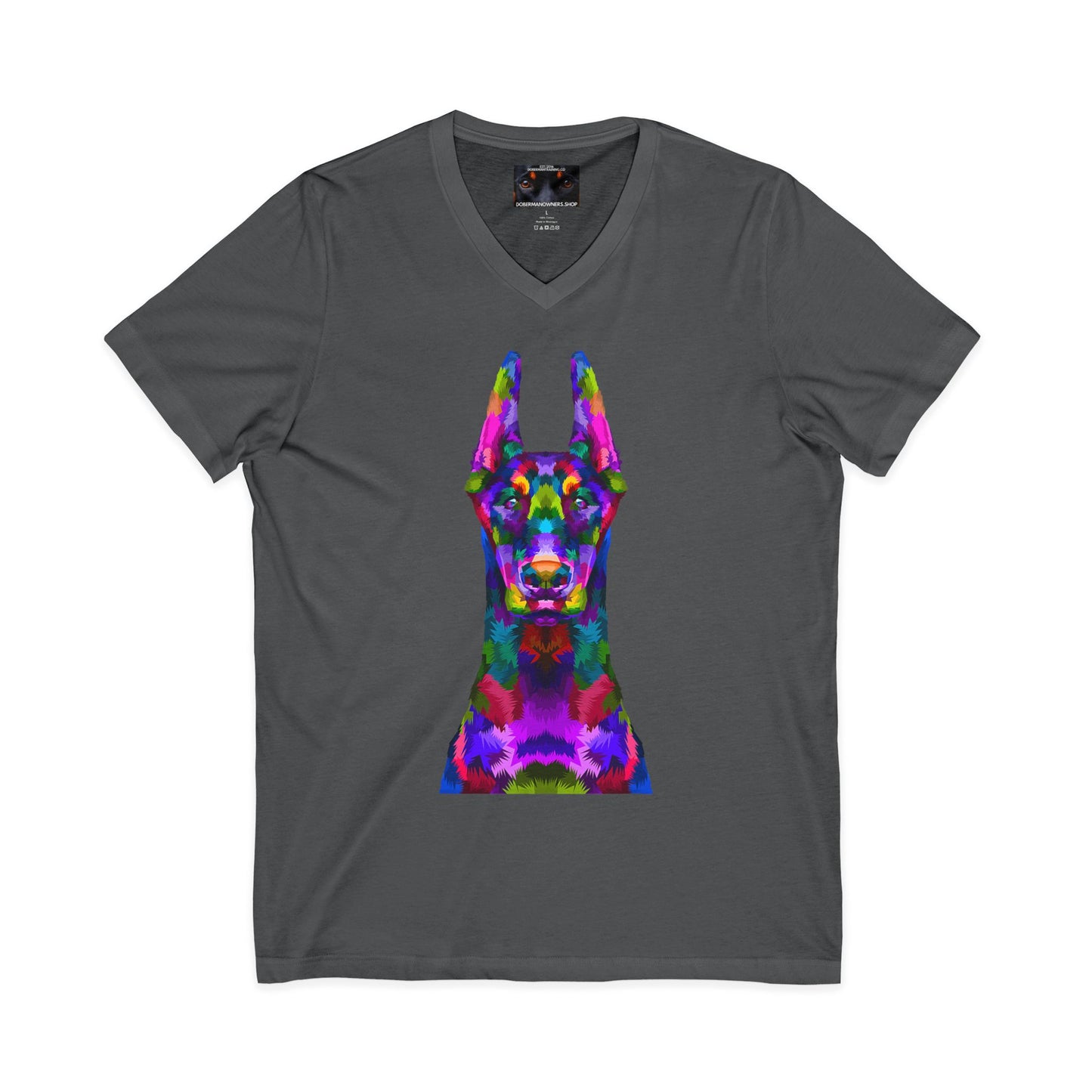 Look 1 Private Label Unisex Jersey Short Sleeve V-Neck Tee