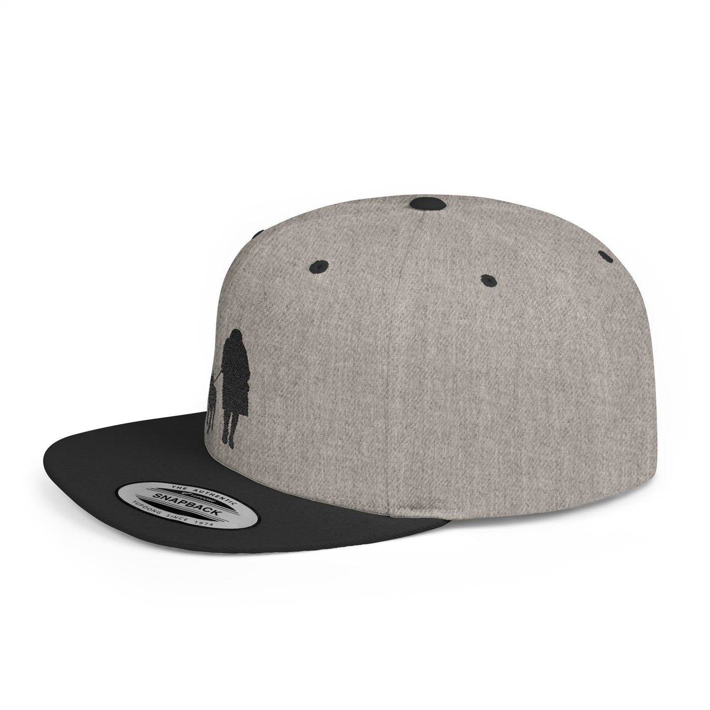 Queen 1 Embroidered Flat Bill Snapback