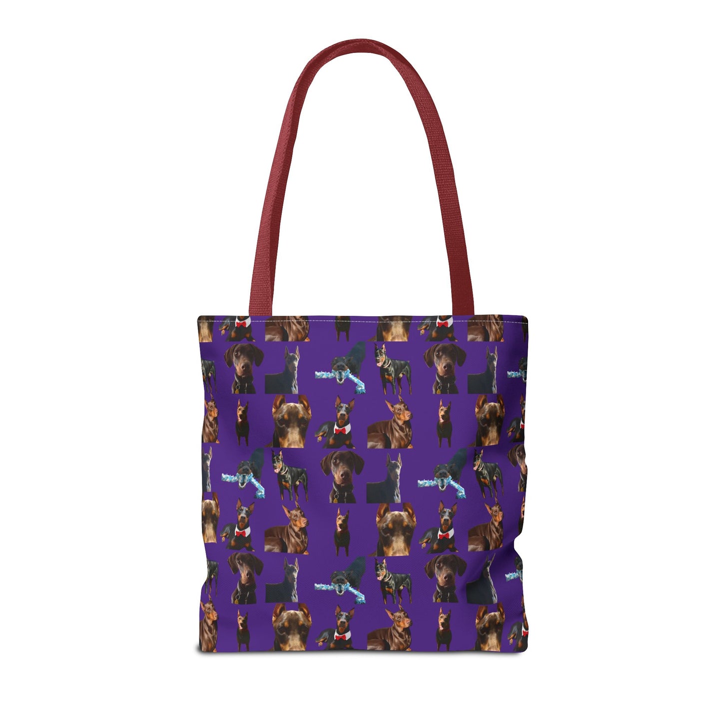Edition 1 Doberman Model Pattern Purple Tote Bag