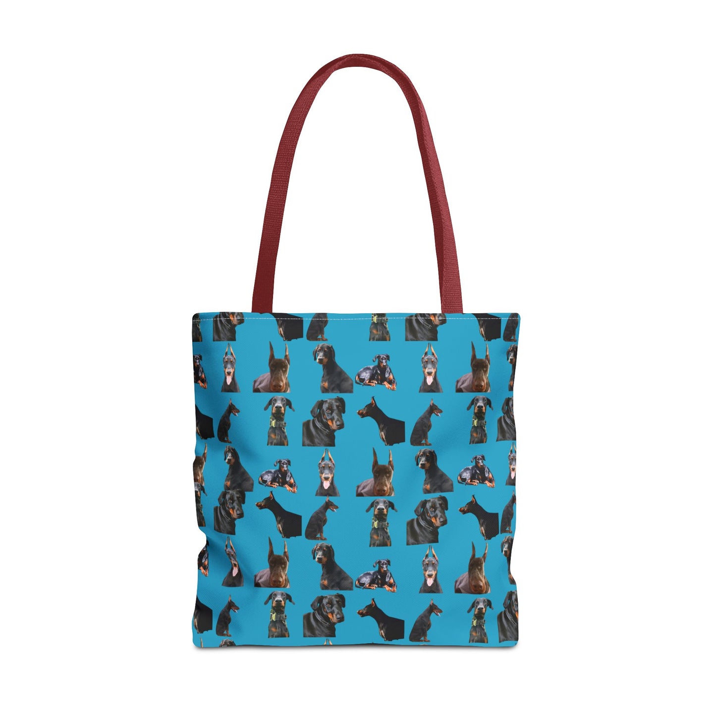 Edition 6 Doberman Model Pattern Turquoise Tote Bag