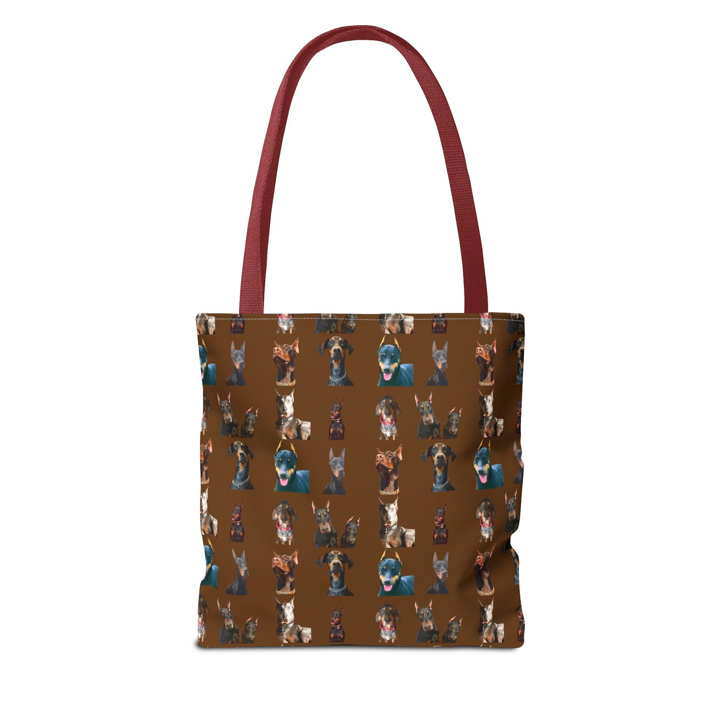 Edition 4 Doberman Model Pattern Brown Tote Bag