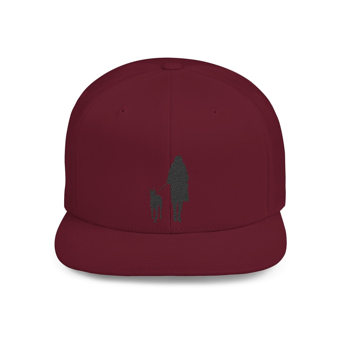 Queen 1 Embroidered Flat Bill Snapback