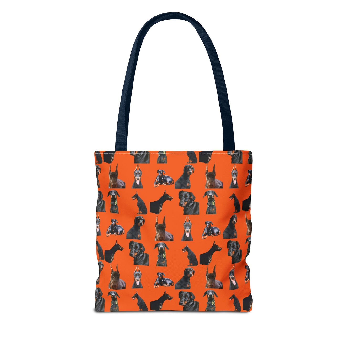 Edition 6 Doberman Model Pattern Orange Tote Bag