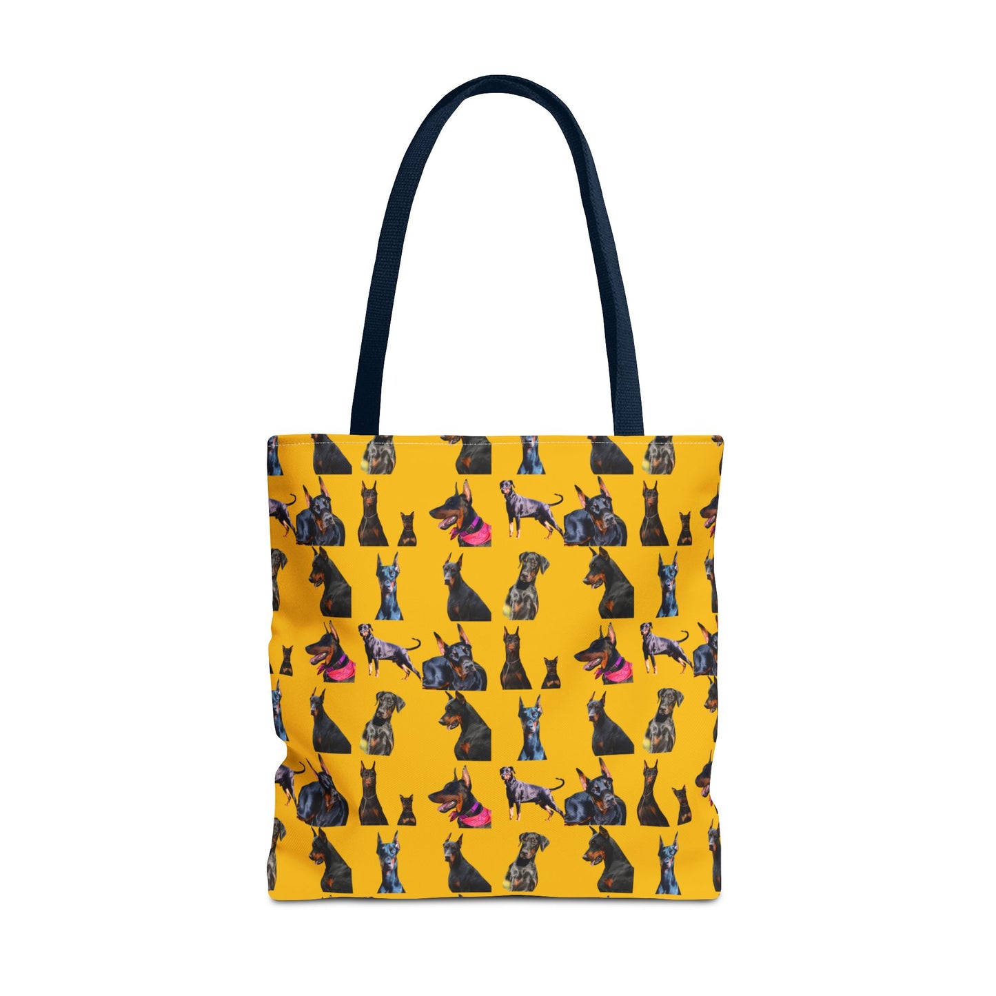 Edition 7 Doberman Model Pattern Yellow Tote Bag