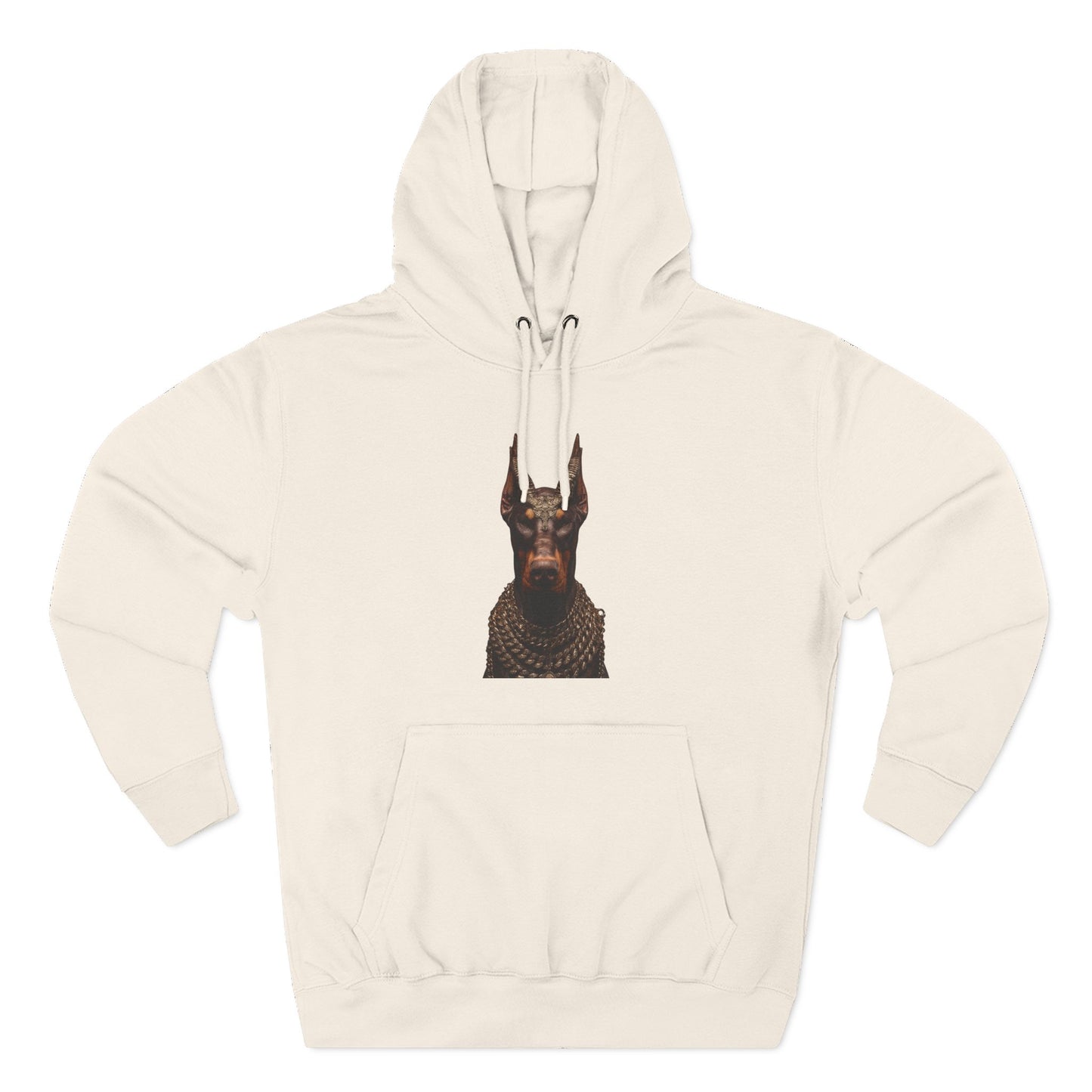 Doberman Goat 4 Fleece Hoodie