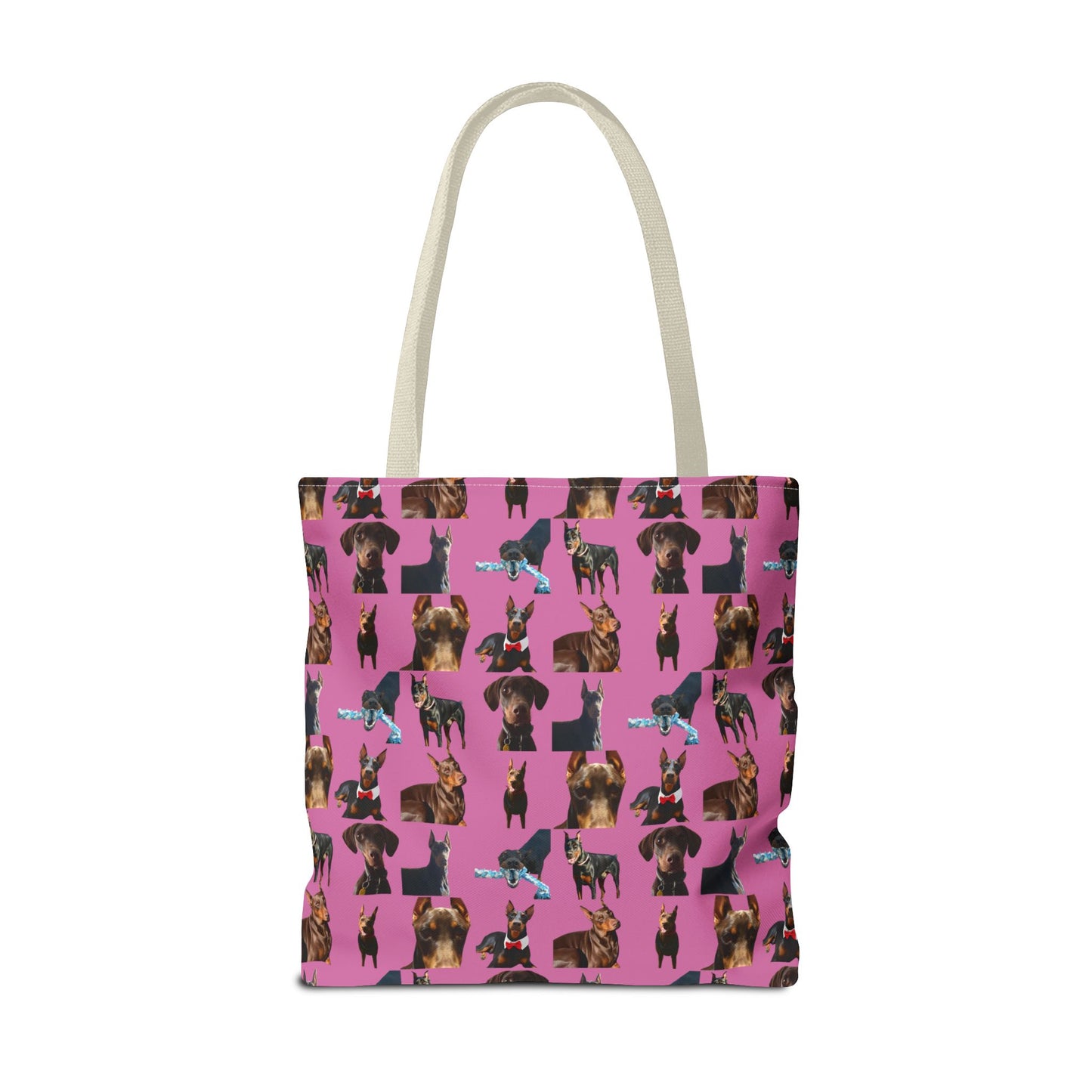 Edition 1 Doberman Model Pattern Pink Tote Bag