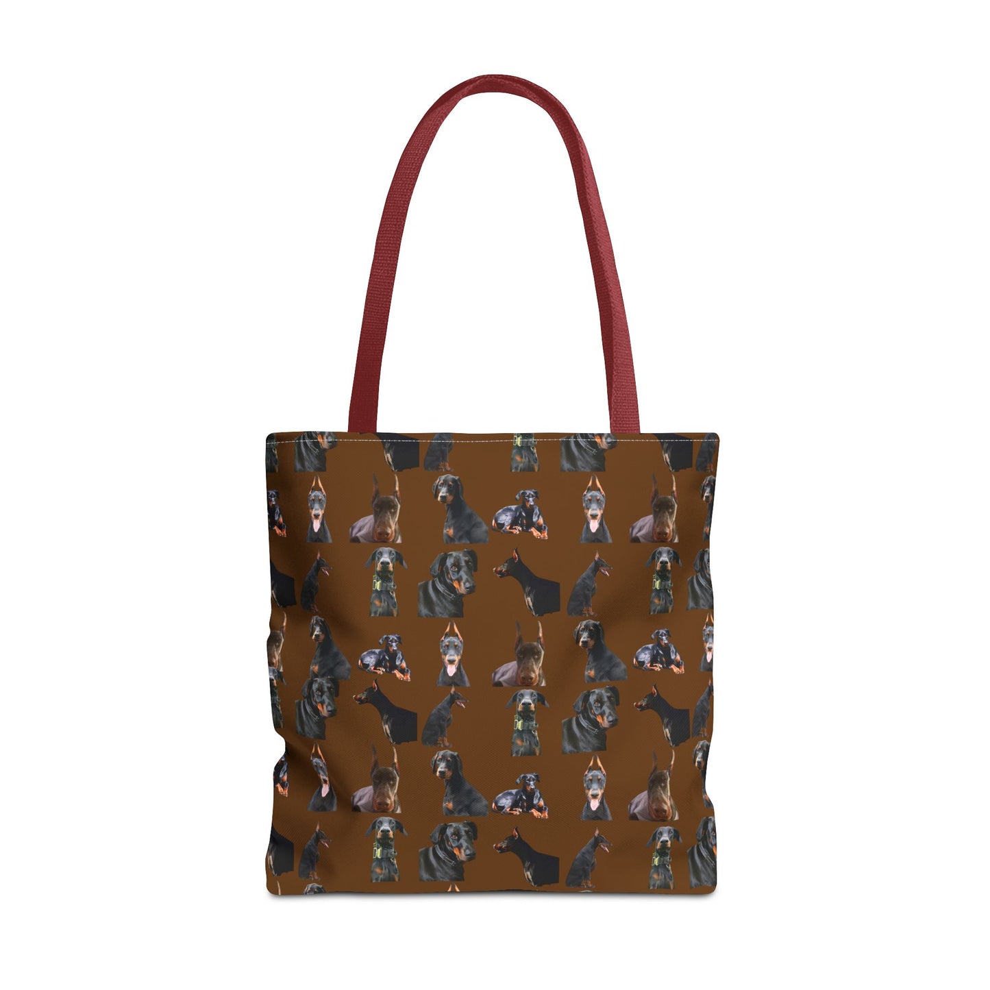 Edition 6 Doberman Model Pattern Brown Tote Bag