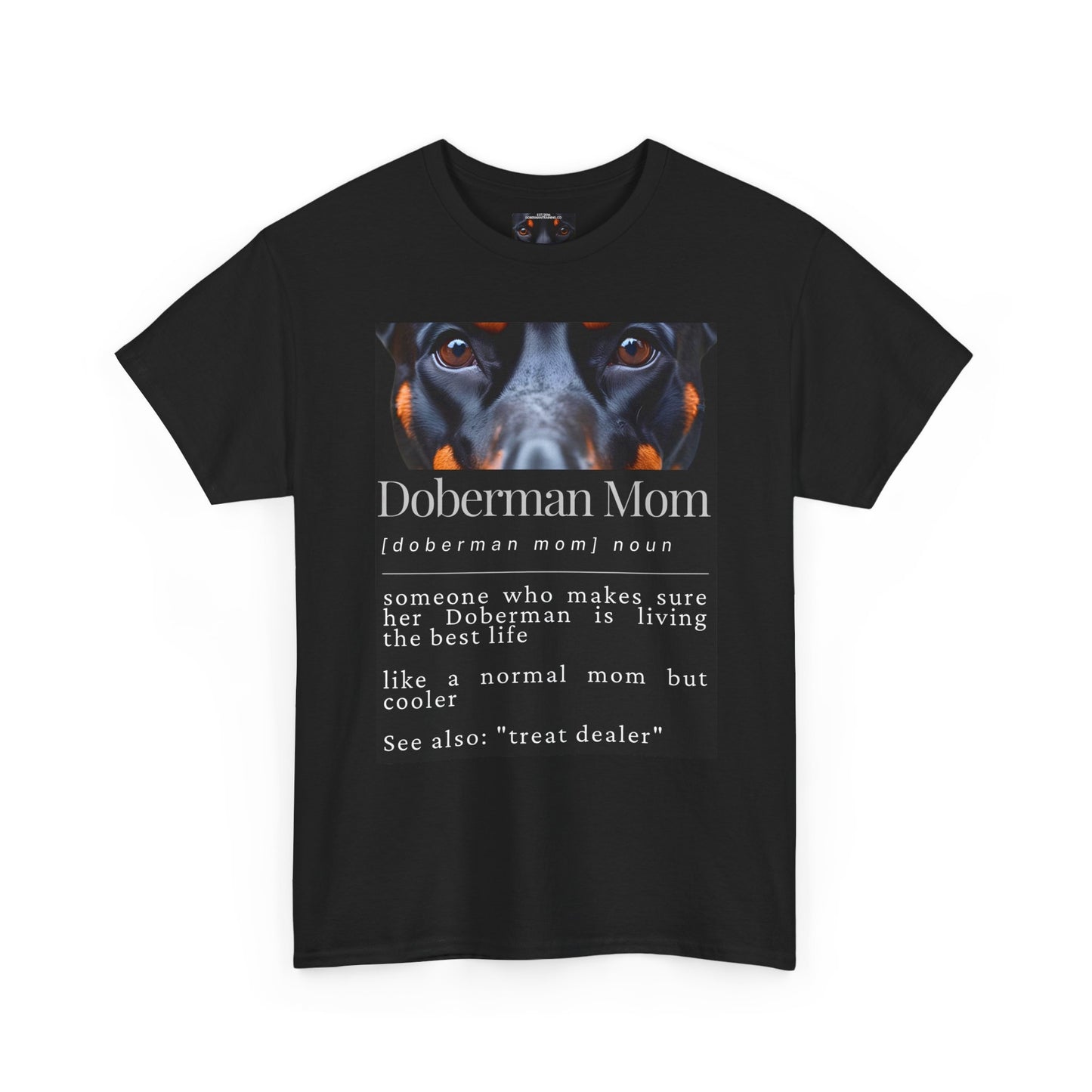 Doberman Mom S1 Private Lable Unisex Heavy Cotton Tee