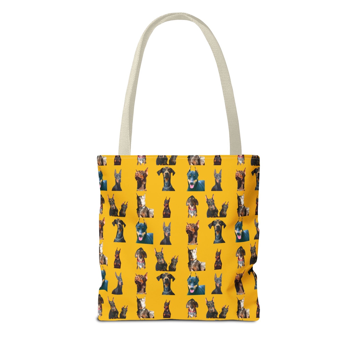 Edition 4 Doberman Model Pattern Yellow Tote Bag