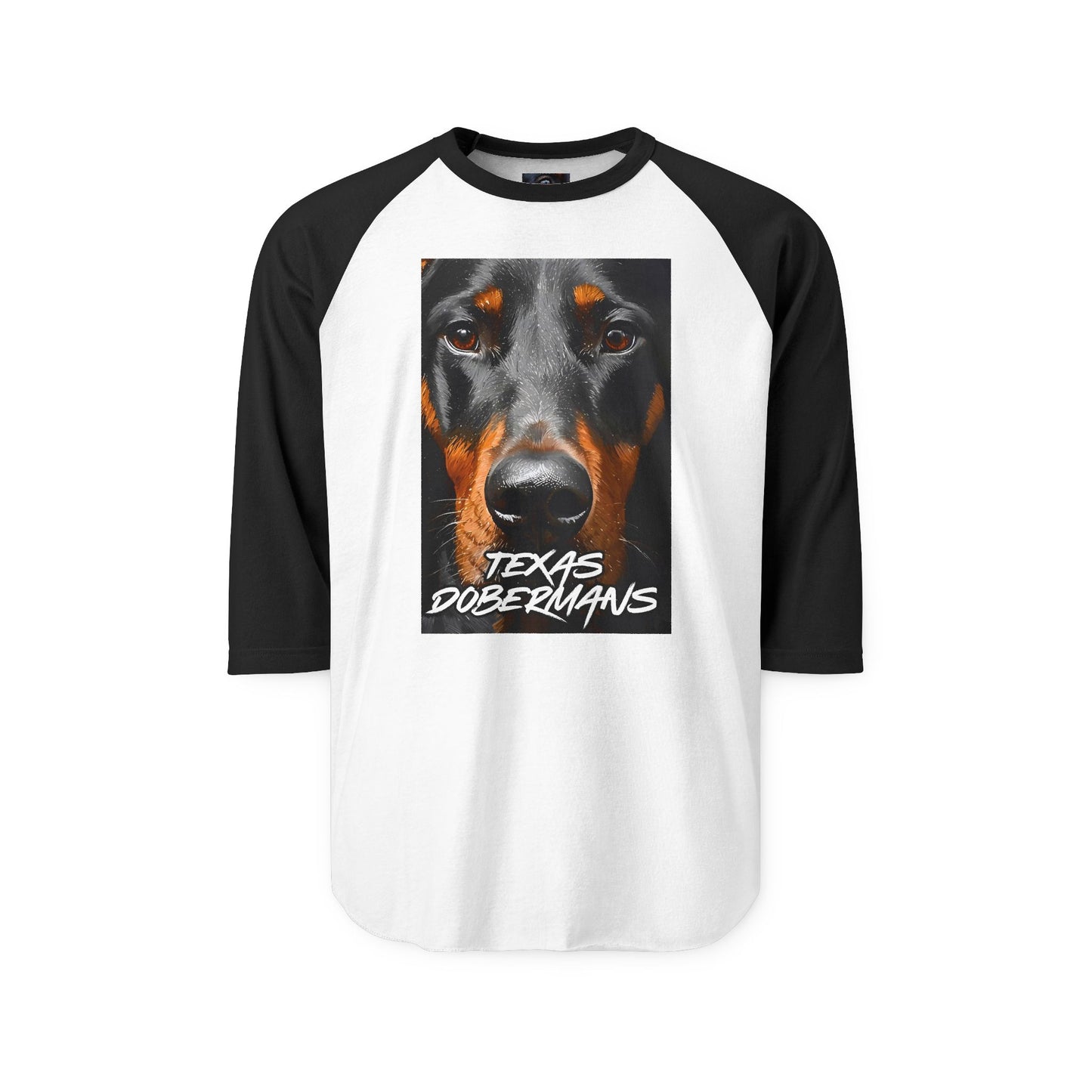 Doberman Texas 1 Unisex Three-Quarter Sleeve Raglan Shirt