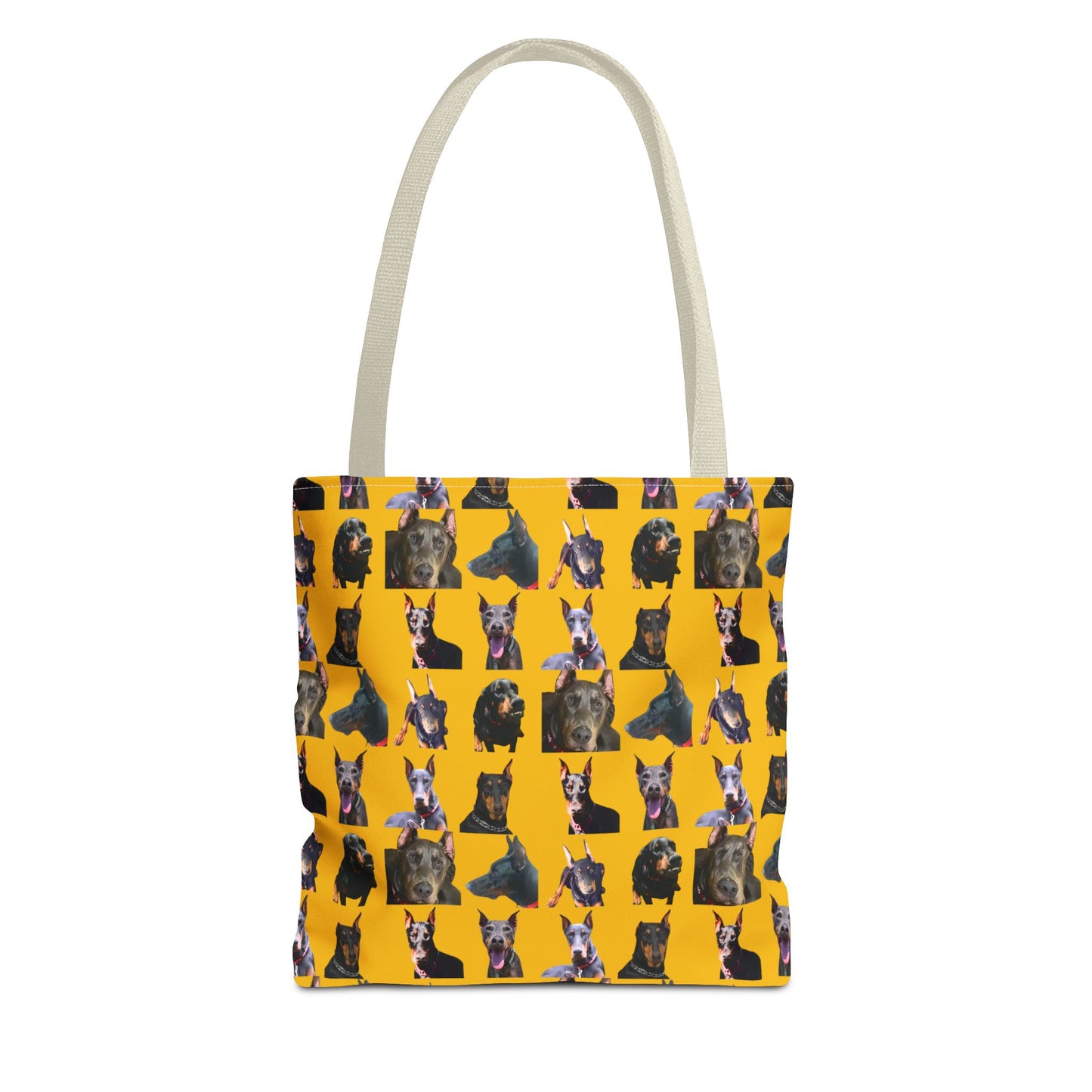 Edition 11 Doberman Model Pattern Yellow Tote Bag