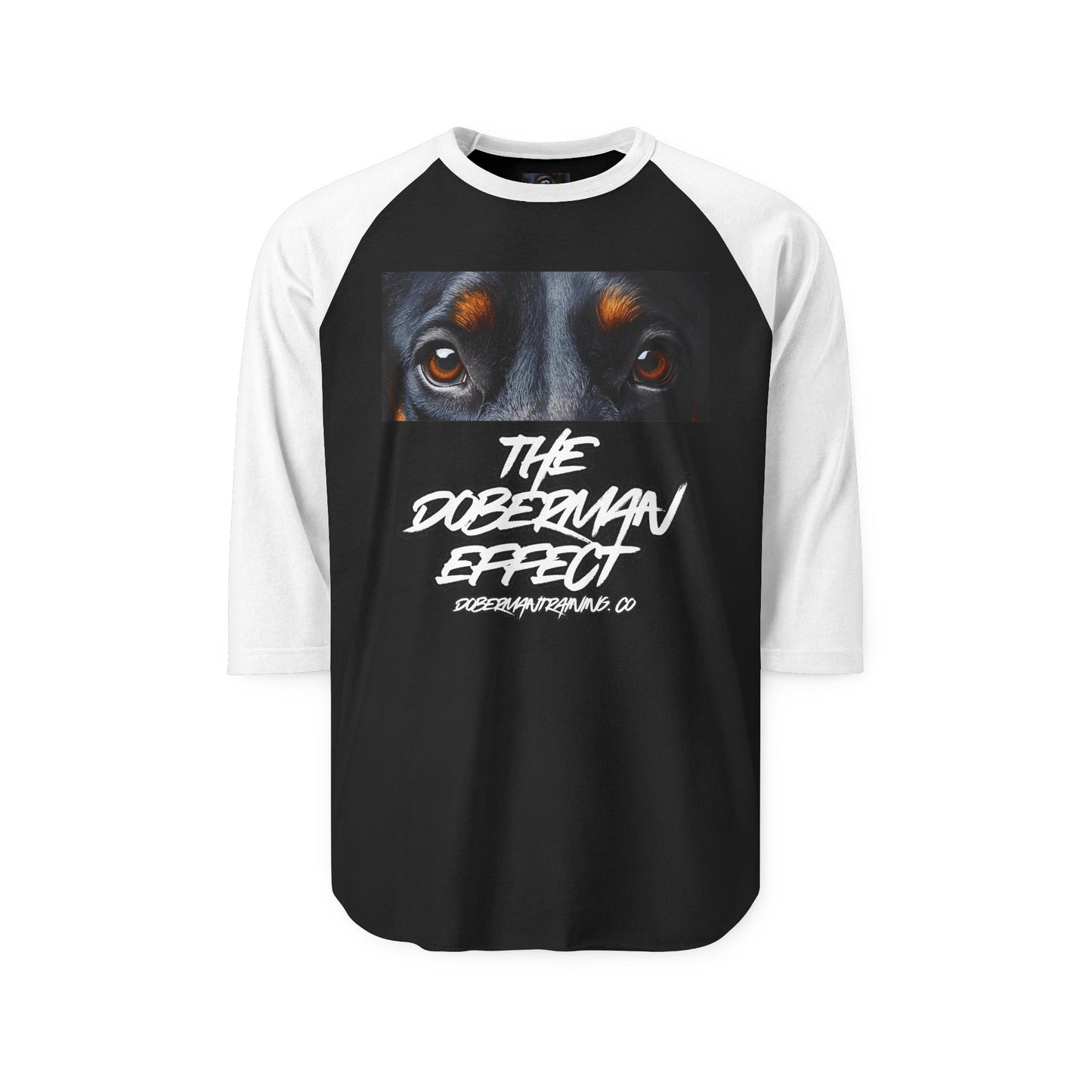 Doberman Effect 1 Unisex Three-Quarter Sleeve Raglan Shirt