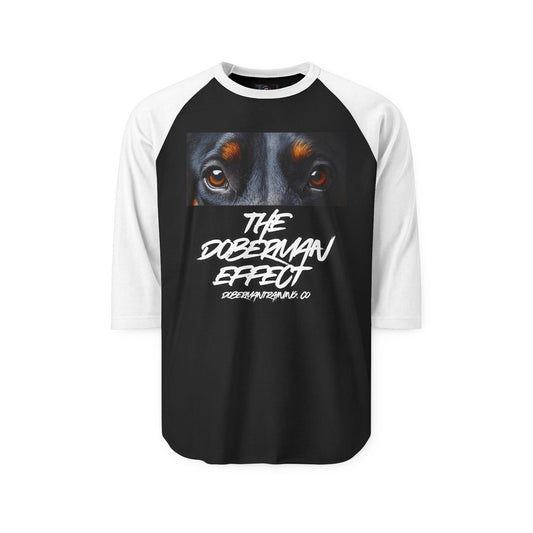Doberman Effect 1 Unisex Three-Quarter Sleeve Raglan Shirt