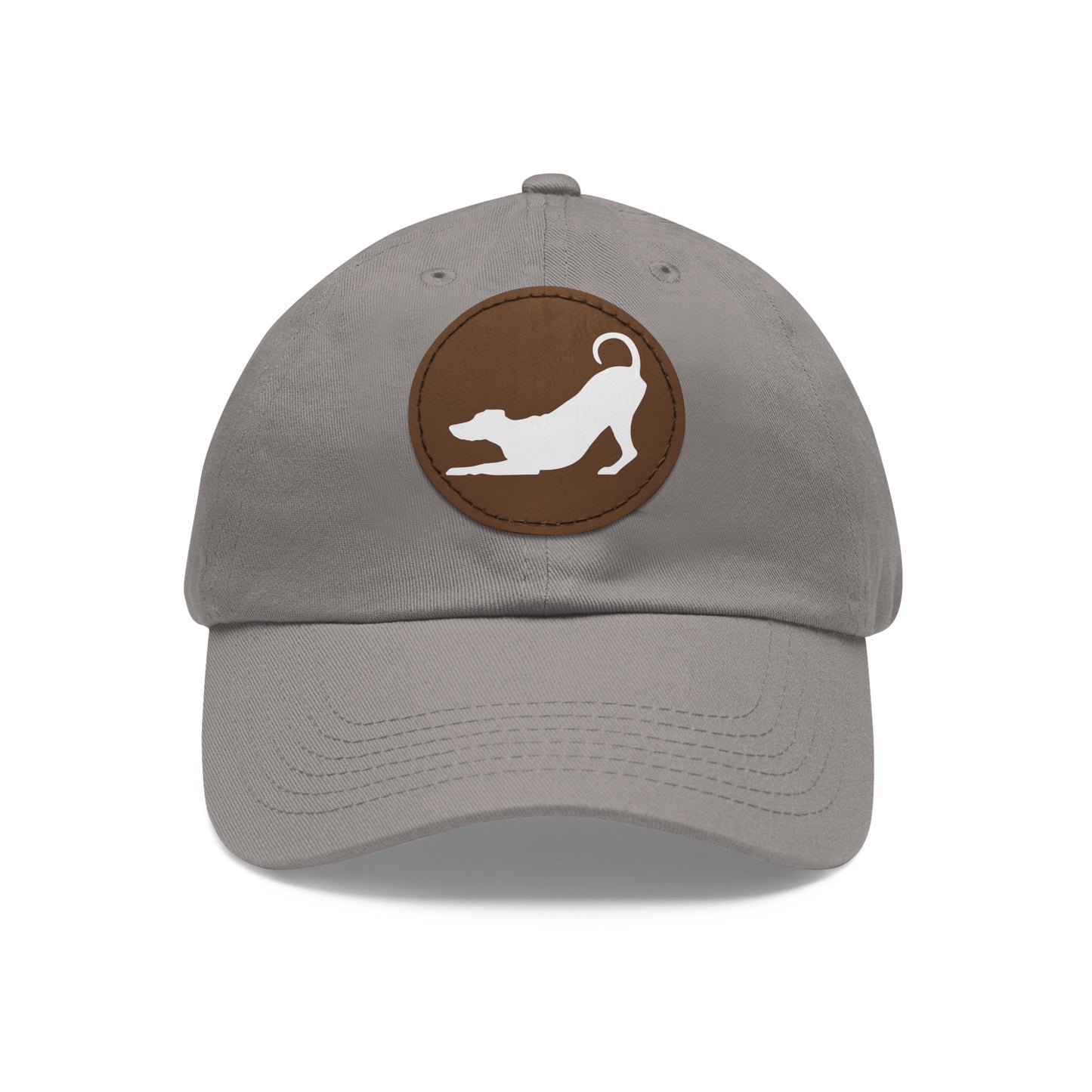 N 2 Dad Hat with Leather Patch (Round)