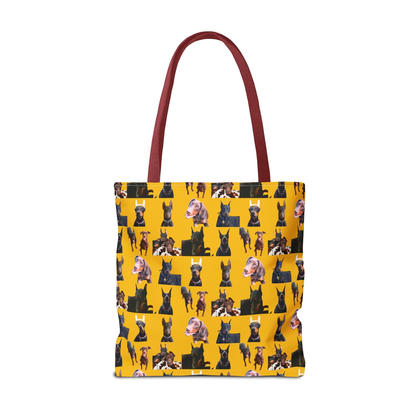 Edition 10 Doberman Model Pattern Yellow Tote Bag