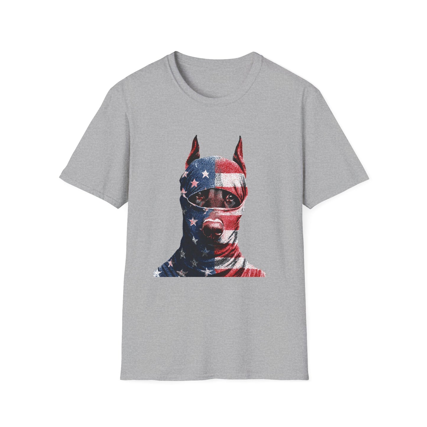 Doberman 2 Portrait T‑Shirt