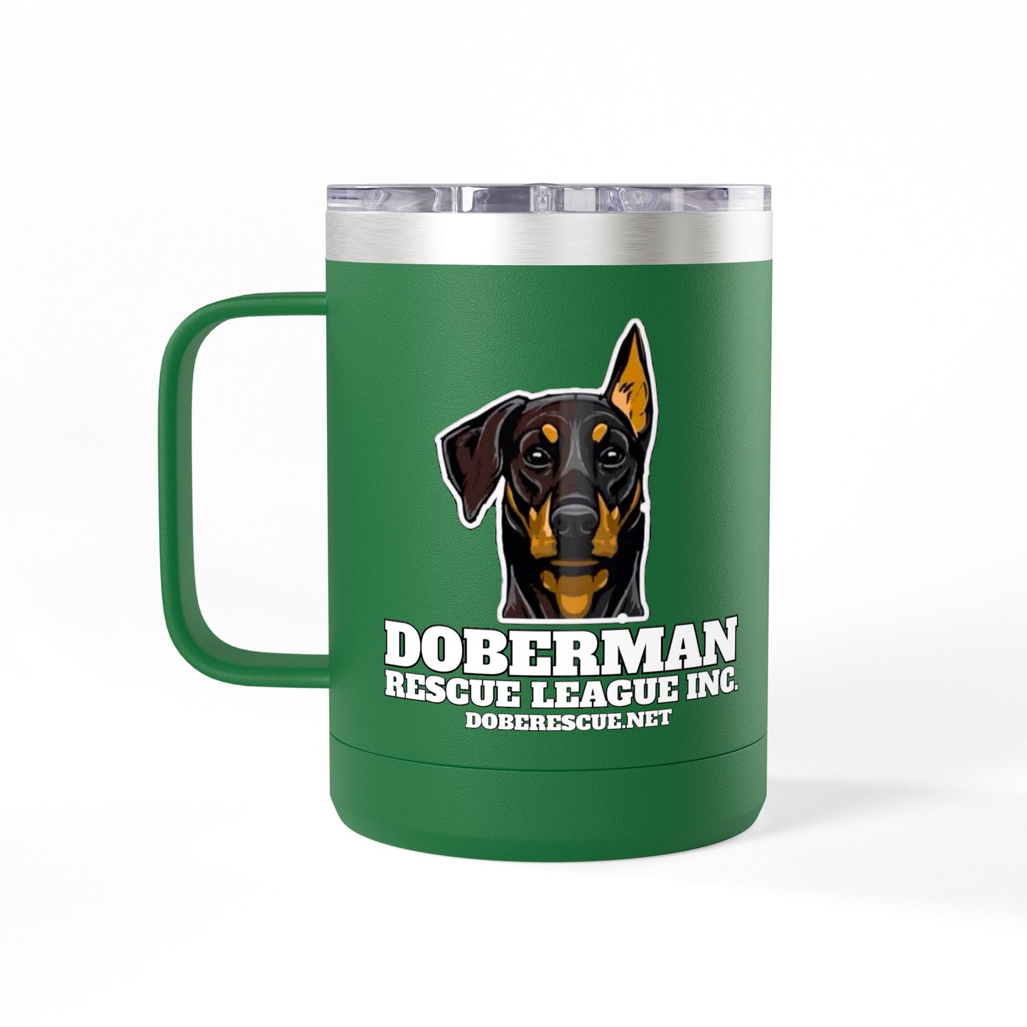 Doberman Rescue League 15oz Insulated Coffee Tumbler