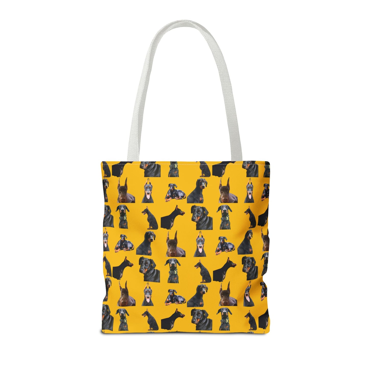 Edition 6 Doberman Model Pattern Yellow Tote Bag