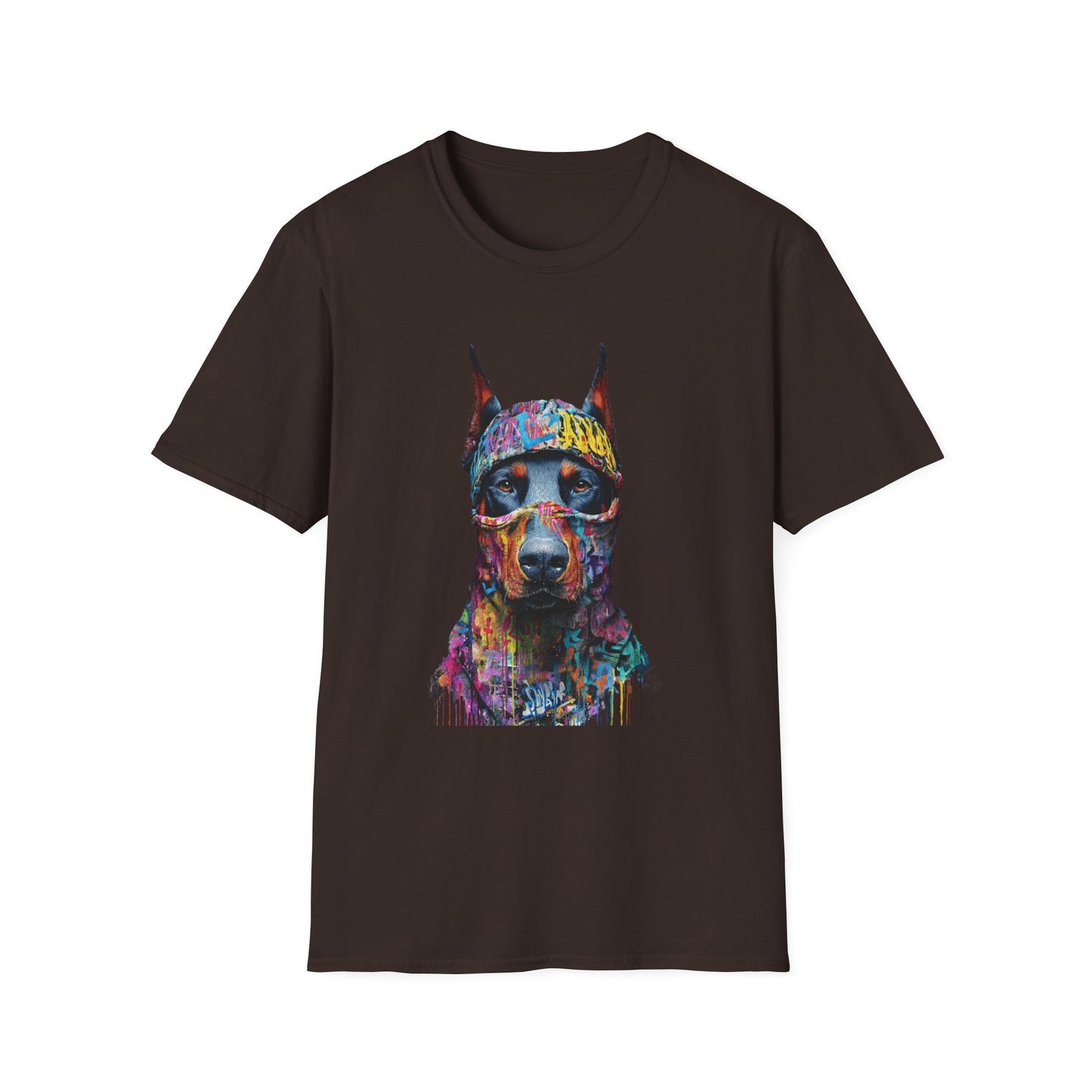 Doberman 5 Portrait T‑Shirt