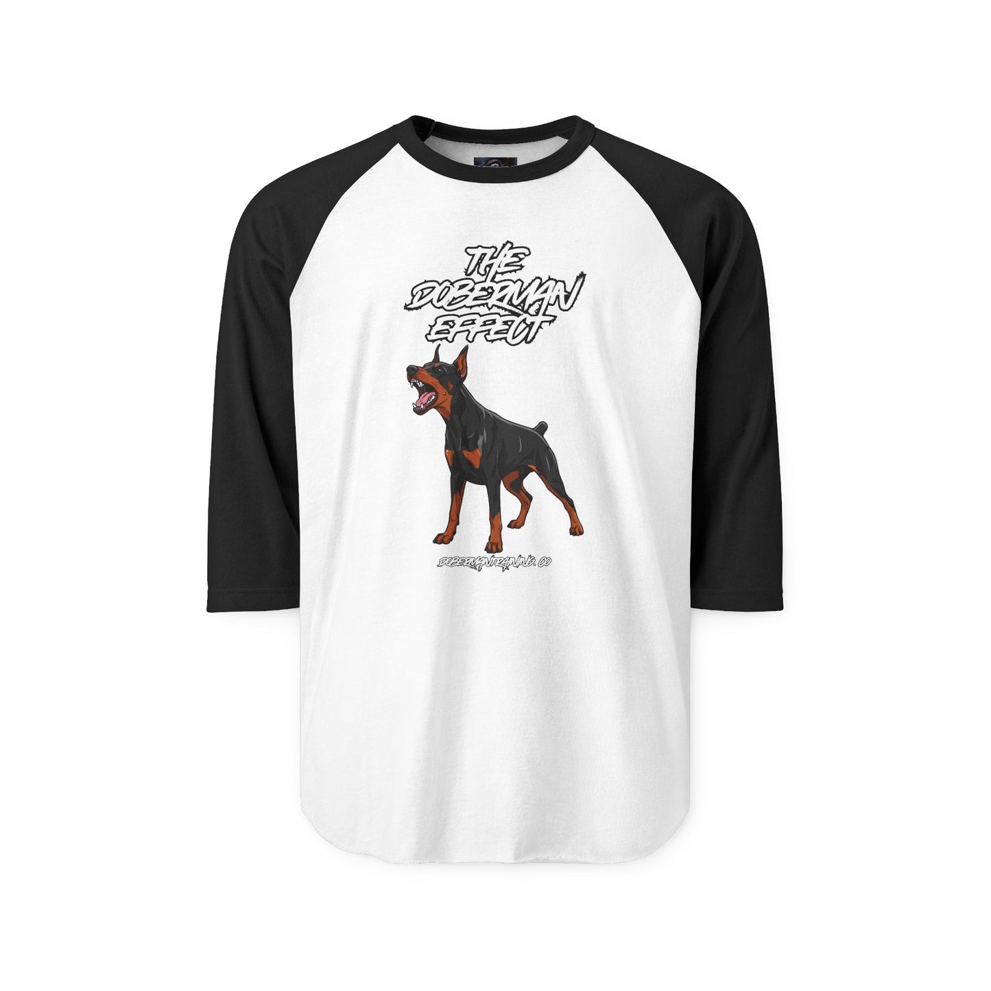 Doberman Effect 1 Unisex Three-Quarter Sleeve Raglan Shirt