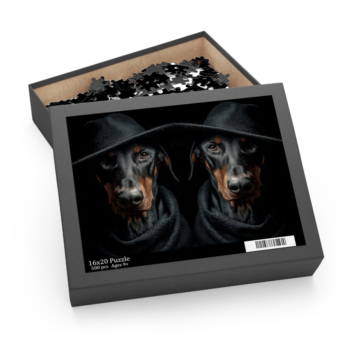 Human Mental Stimulation 3 Puzzle Black Lab Portrait Puzzle 1 Jigsaw (120/252/500 Pieces)