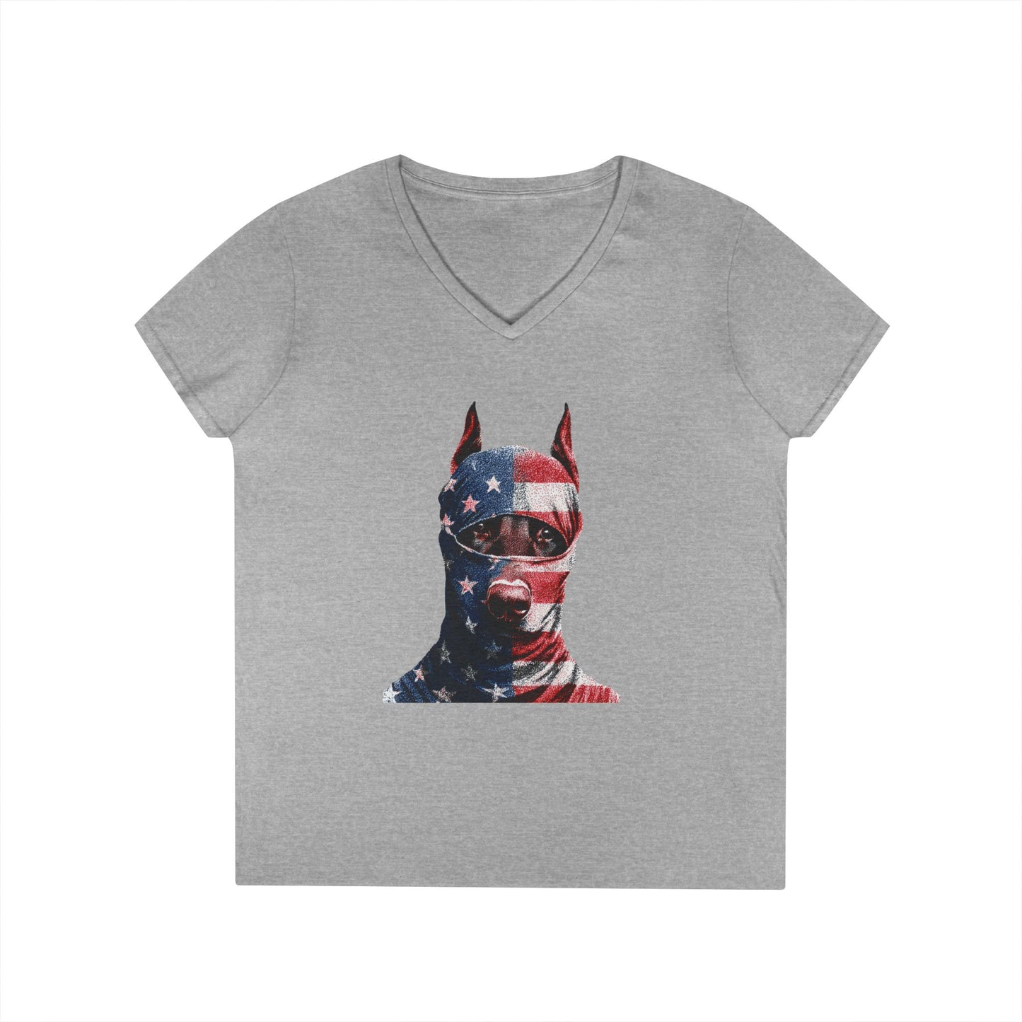 Doberman 2 V-Neck Tee Shirt for Women
