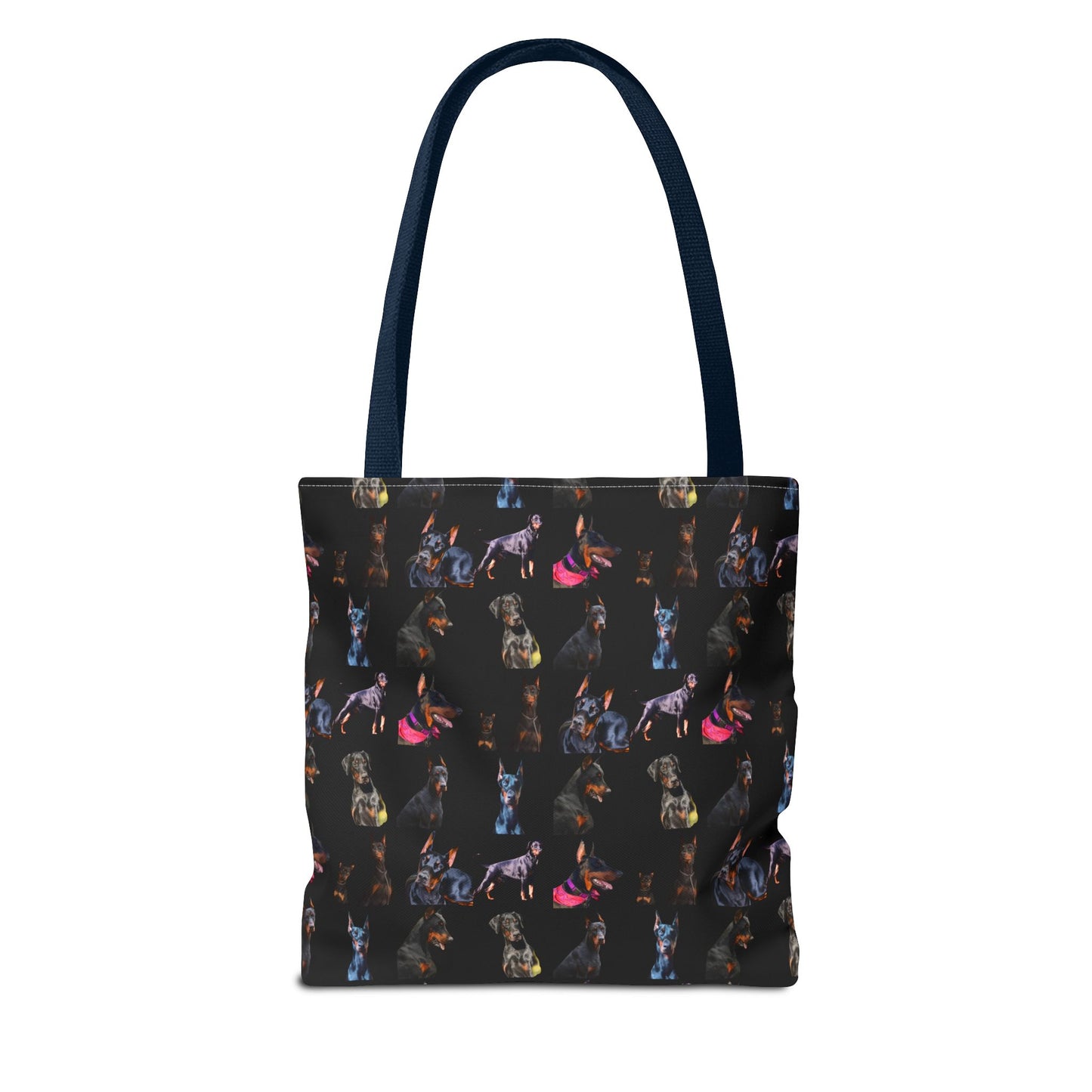 Edition 7 Doberman Model Pattern Black Tote Bag