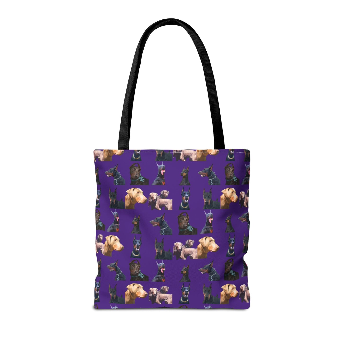 Edition 8 Doberman Model Pattern Purple Tote Bag