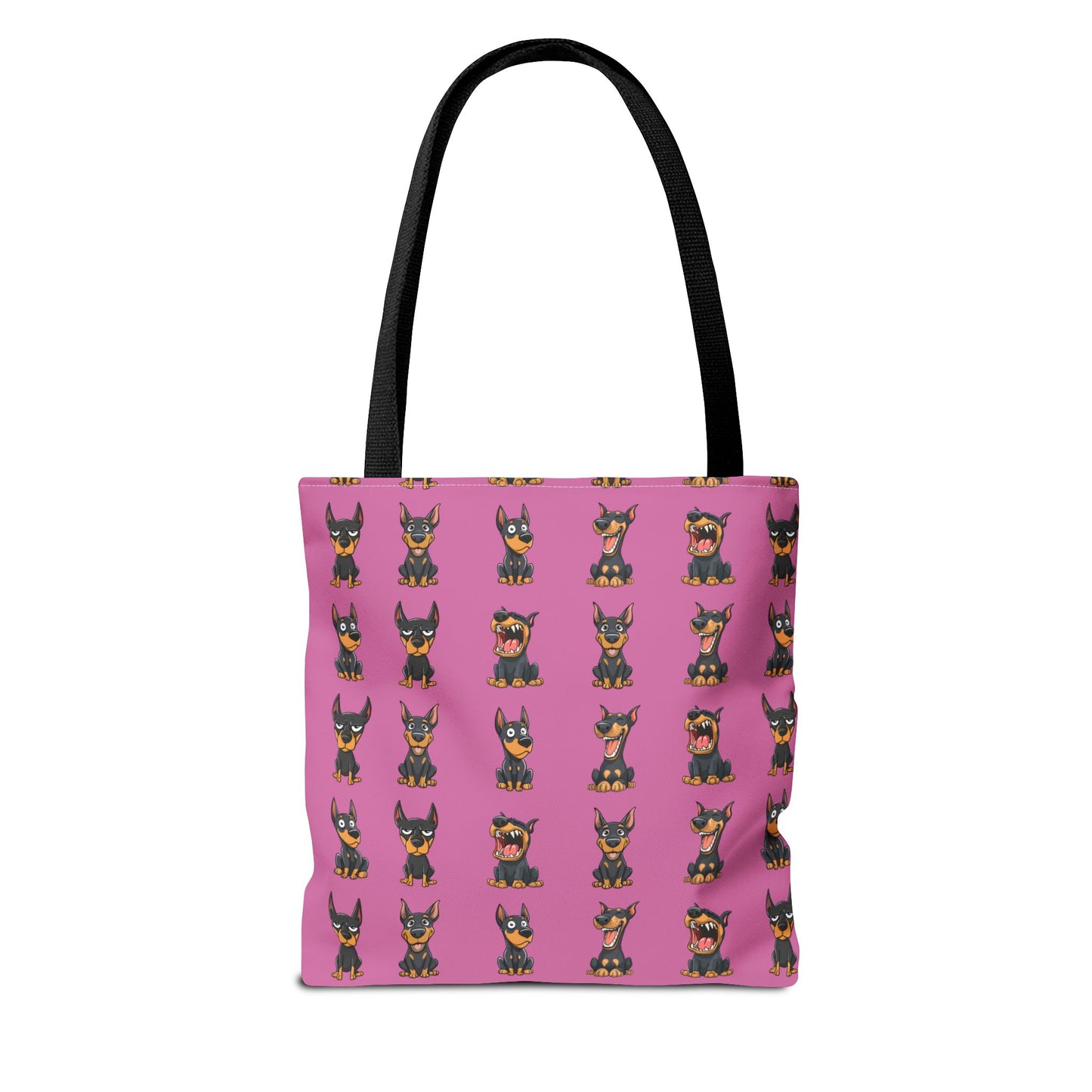 Doberman Cartoon Pattern Tote Bag