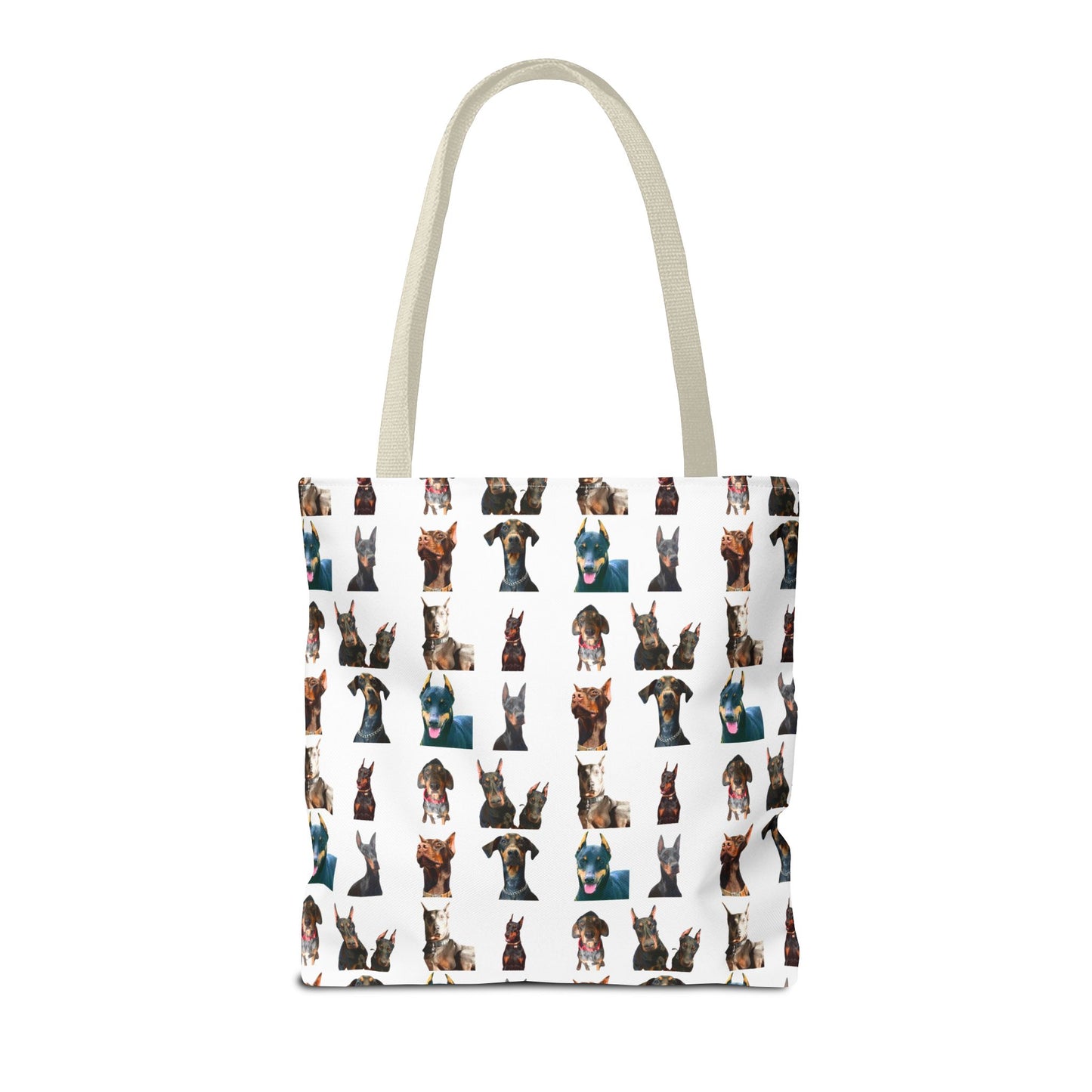 Edition 4 Doberman Model Pattern White Tote Bag
