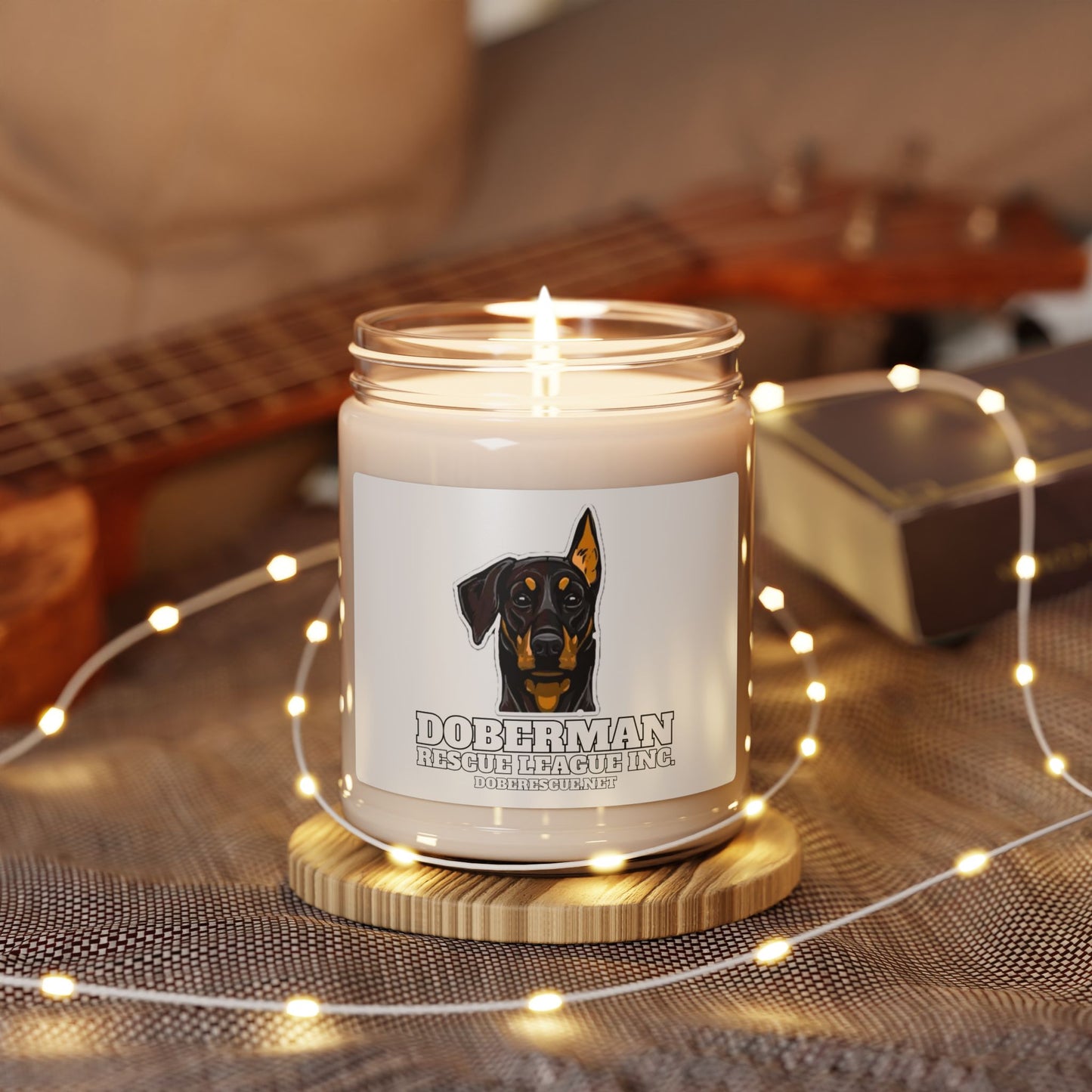 Doberman Rescue League Scented Soy Candle, 9oz