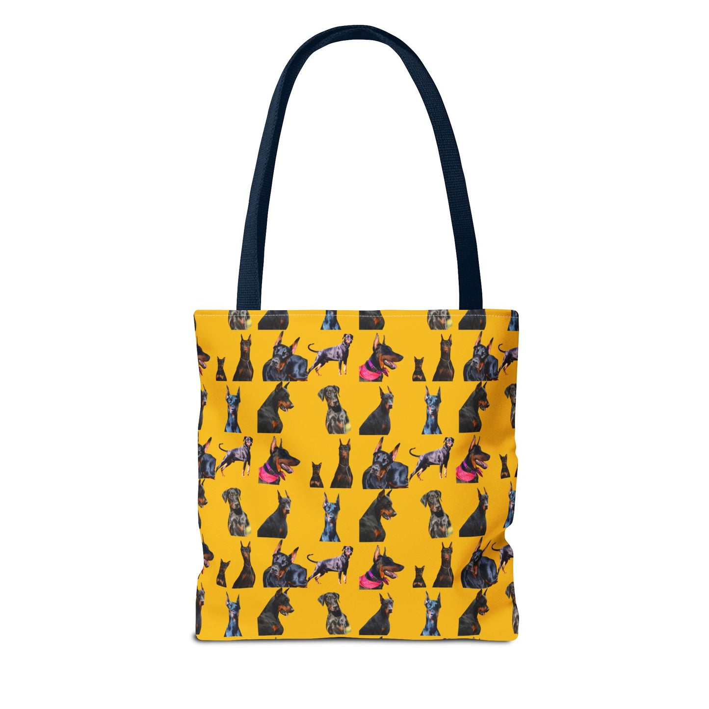 Edition 7 Doberman Model Pattern Yellow Tote Bag