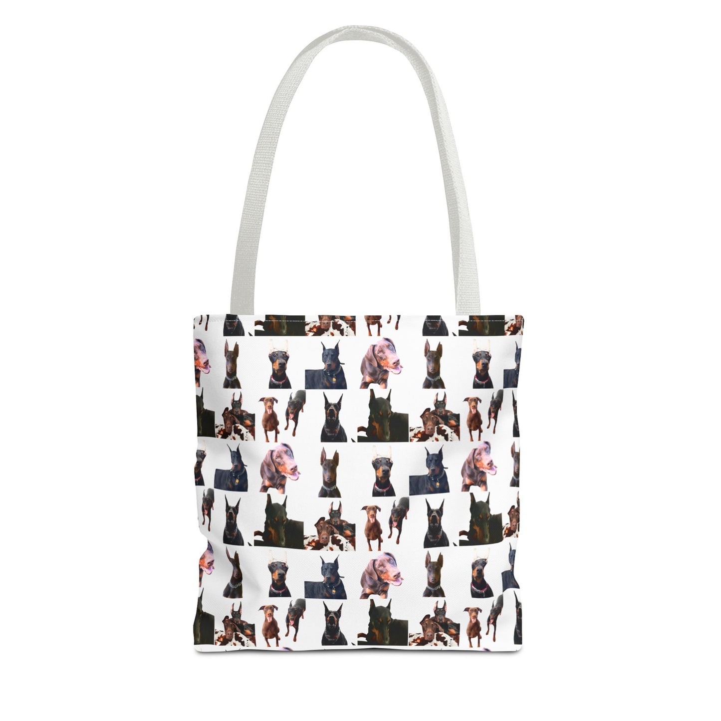 Edition 10 Doberman Model Pattern White Tote Bag