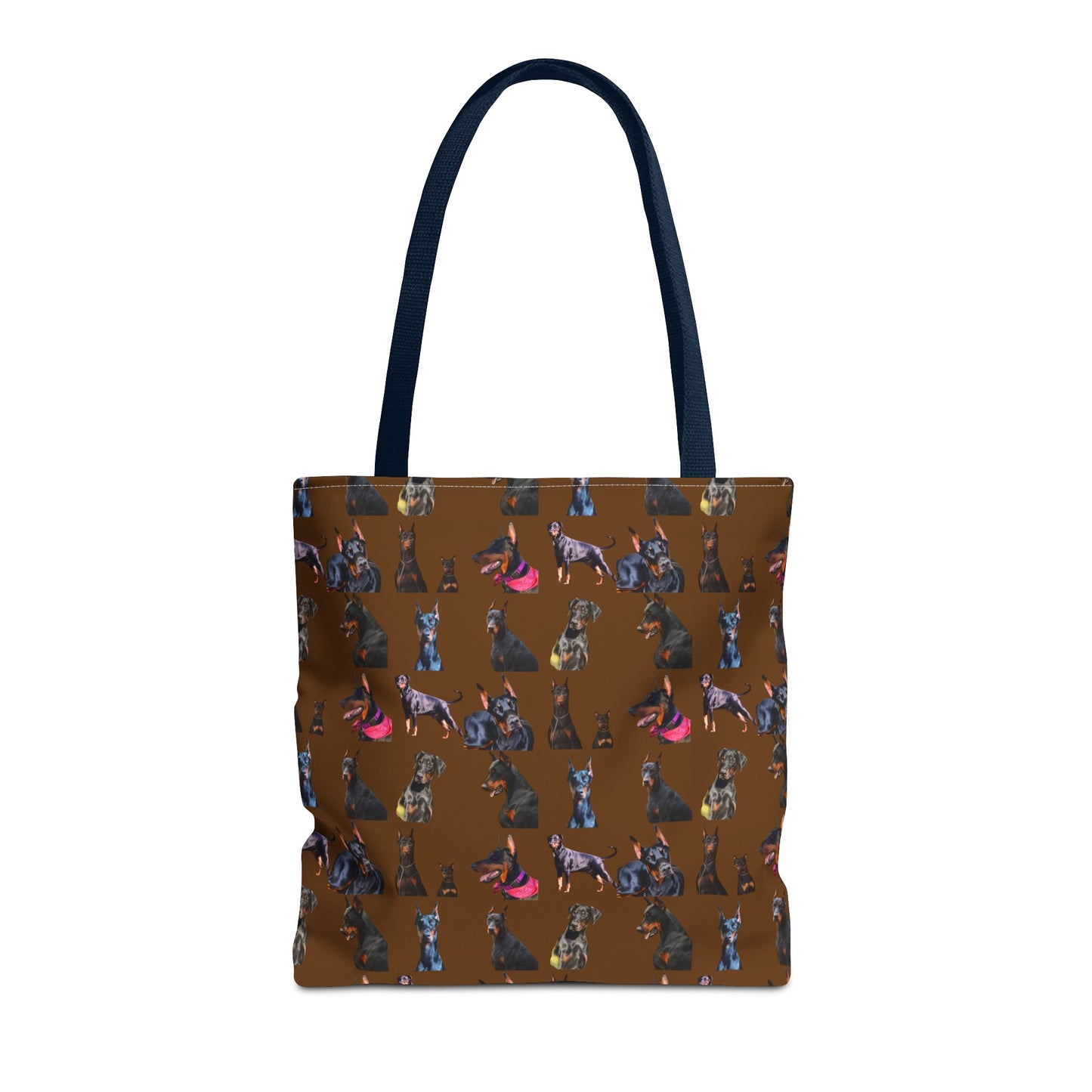Edition 7 Doberman Model Pattern Brown Tote Bag